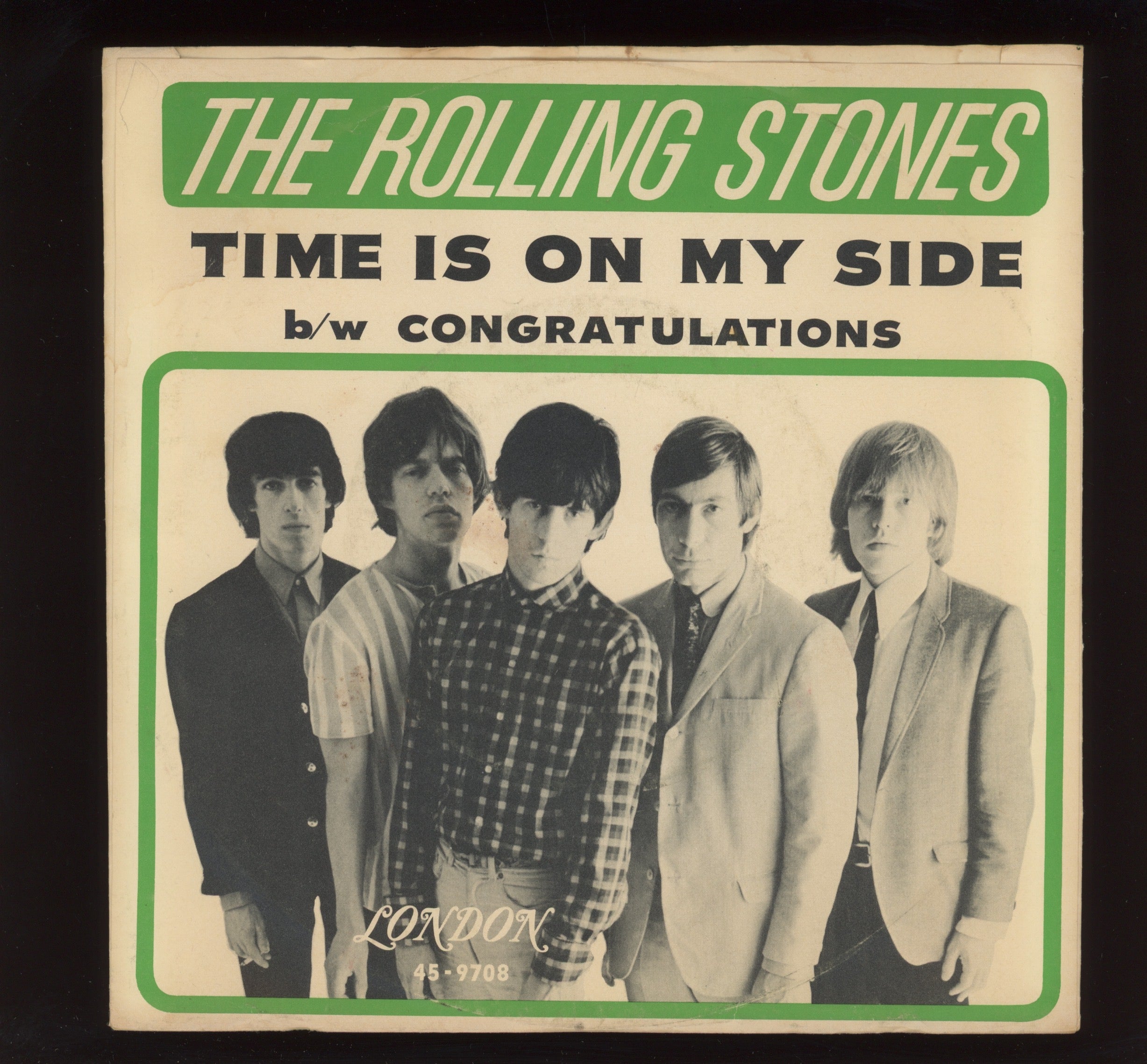 The Rolling Stones - Time Is On My Side / Congratulations on London 45 With Picture Sleeve