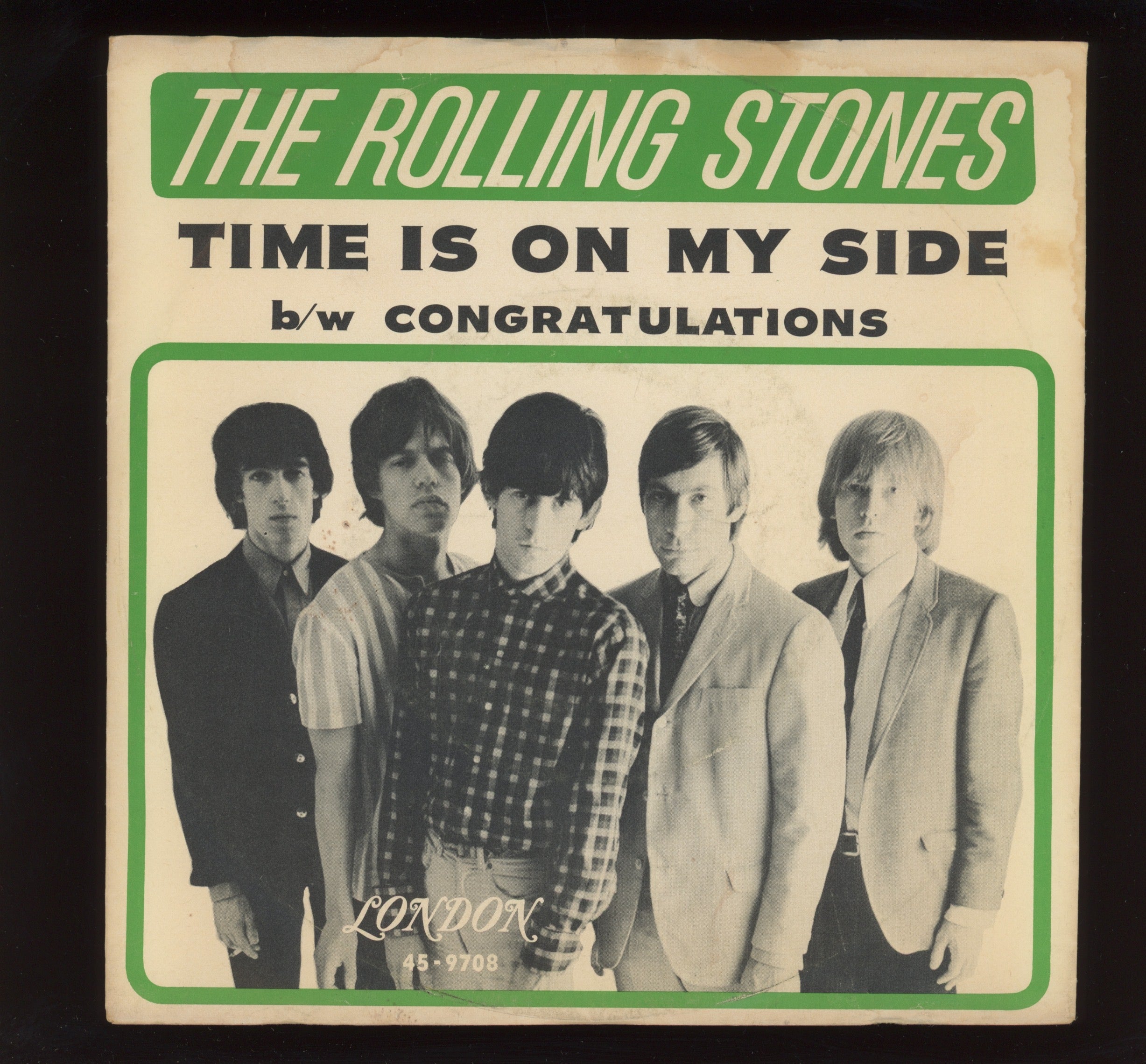 The Rolling Stones - Time Is On My Side / Congratulations on London 45 With Picture Sleeve