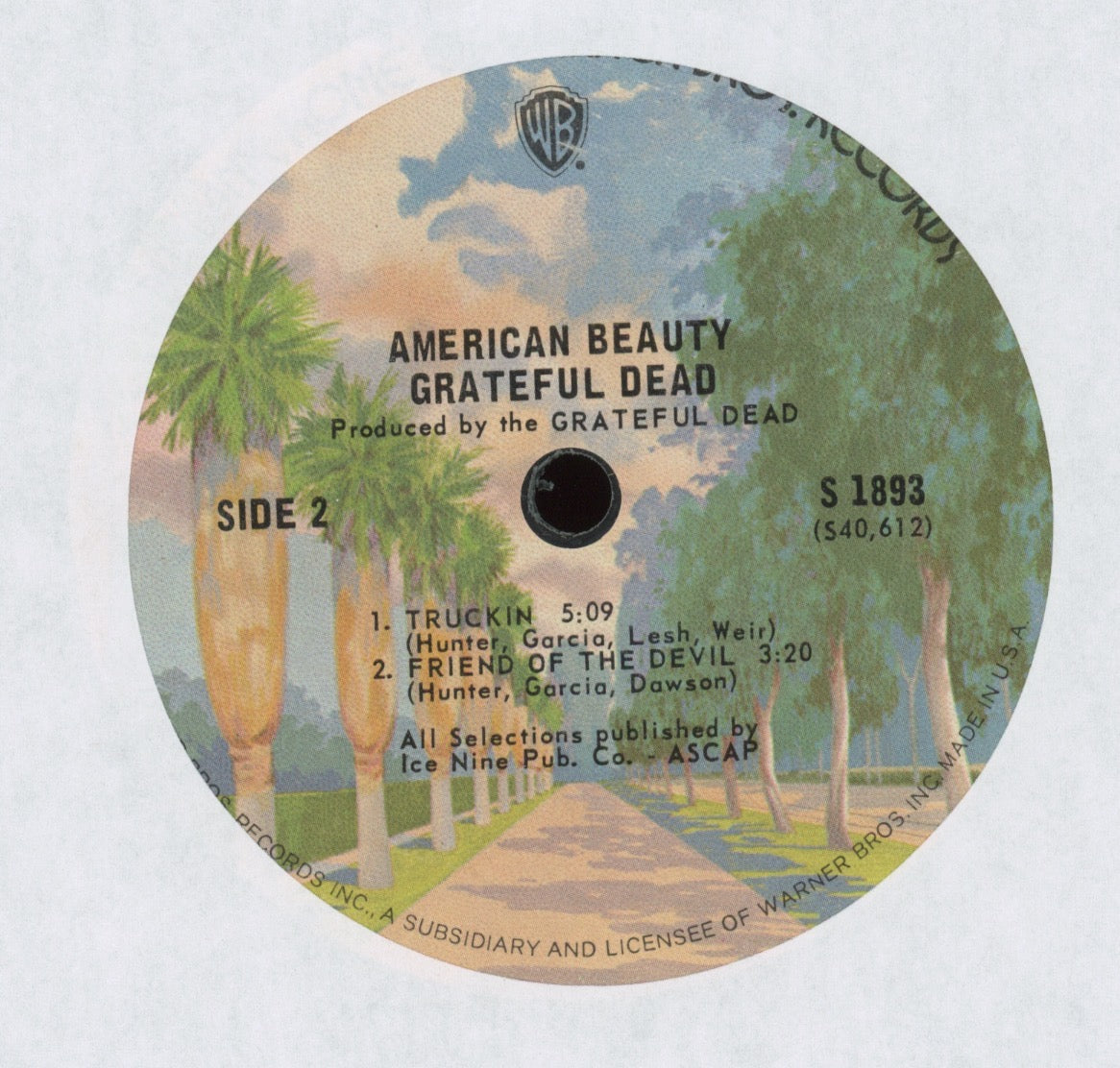 The Grateful Dead - American Beauty on WB Jukebox 7" EP With Picture sleeve