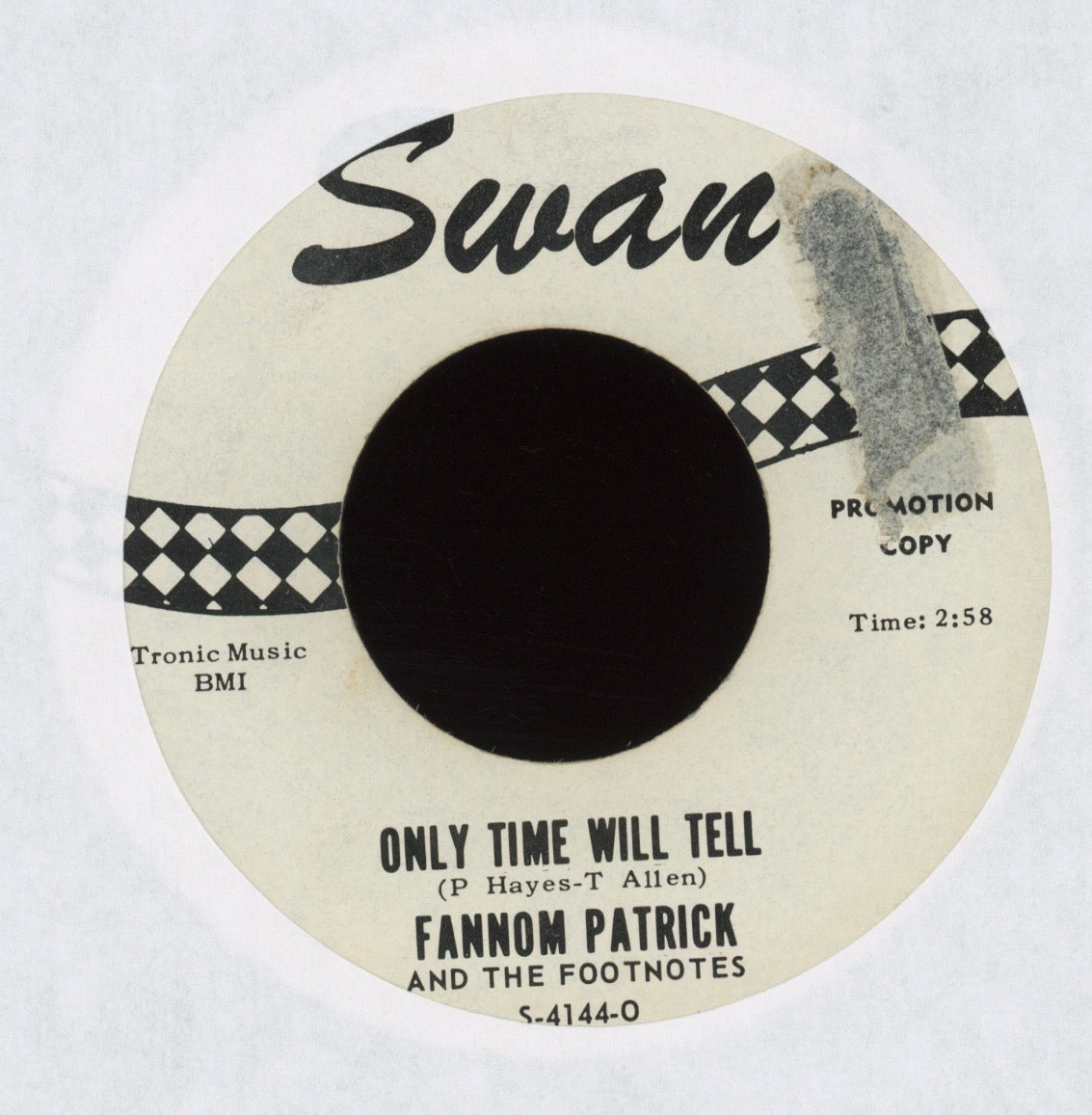 Fannom Patrick And The Footnotes - Eva on Swan Promo Rockabilly 45