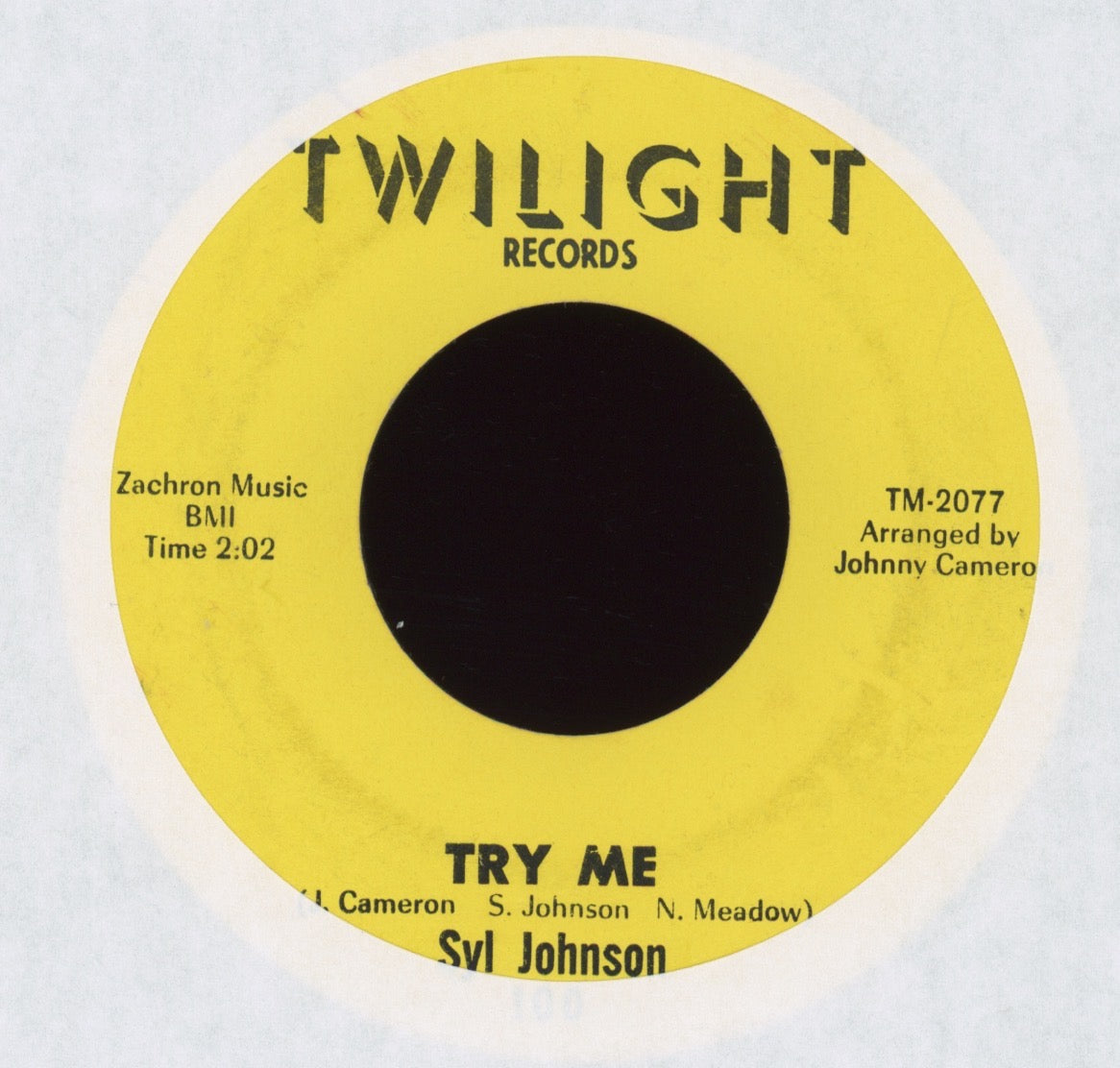 Syl Johnson - Try Me on Twilight Northern Soul 45