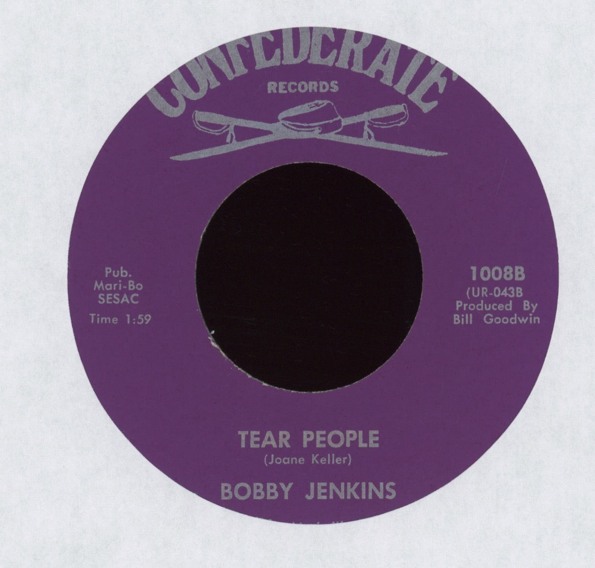 Bobby Jenkins - If You Ain't Gonna Take It Off (Don't Tempt Me Baby) on Confederate Country Bop 45