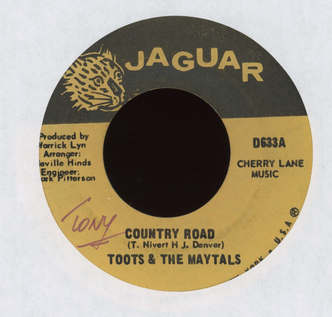 Toots & The Maytals - Louie Louie on Jaguar U.S. Press