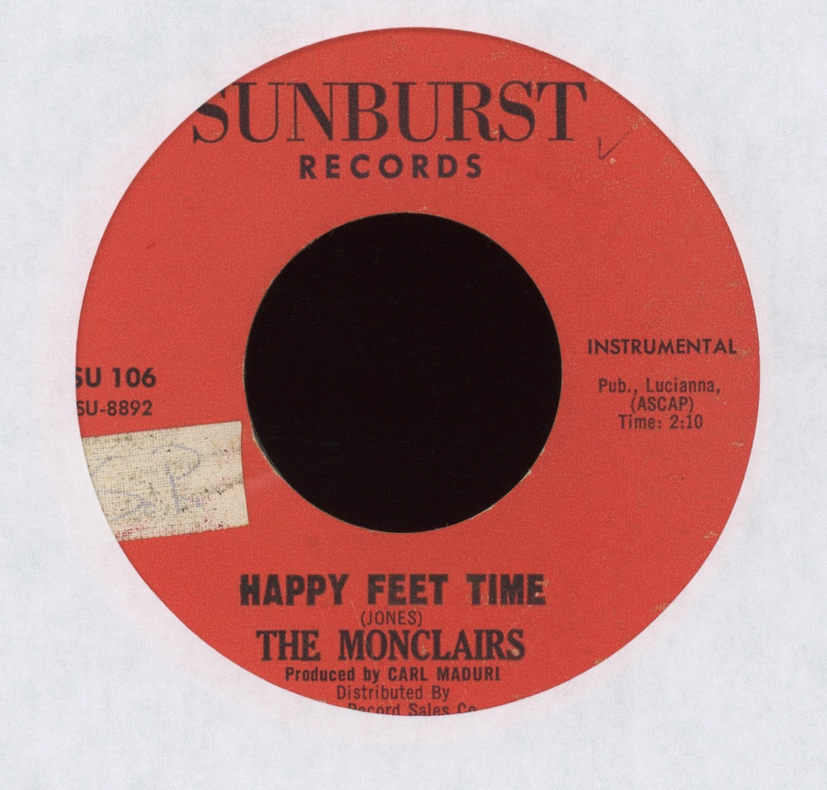 The Monclairs - Wait For Me on Sunburst Northern Soul 45