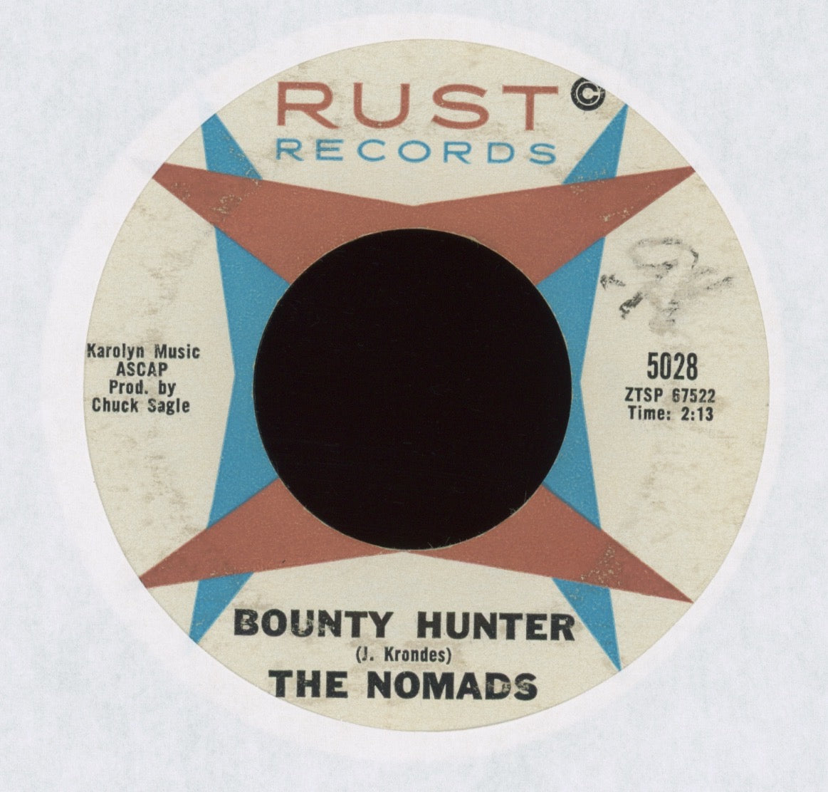 The Nomads - Desert Tramp on Rust Sleazy Popcorn Exotica 45