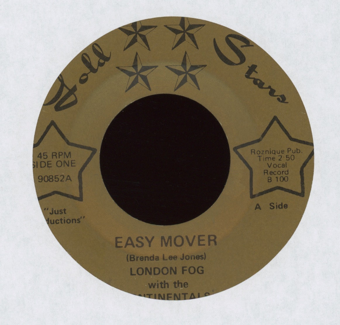 London Fog & The Continentals - Easy Mover on Gold Stars Soul Funk 45