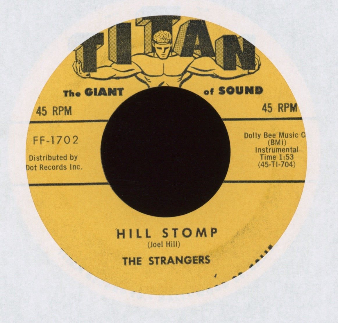 The Strangers - Hill Stomp / Lost Soul on Titan Rockabilly Surf 45