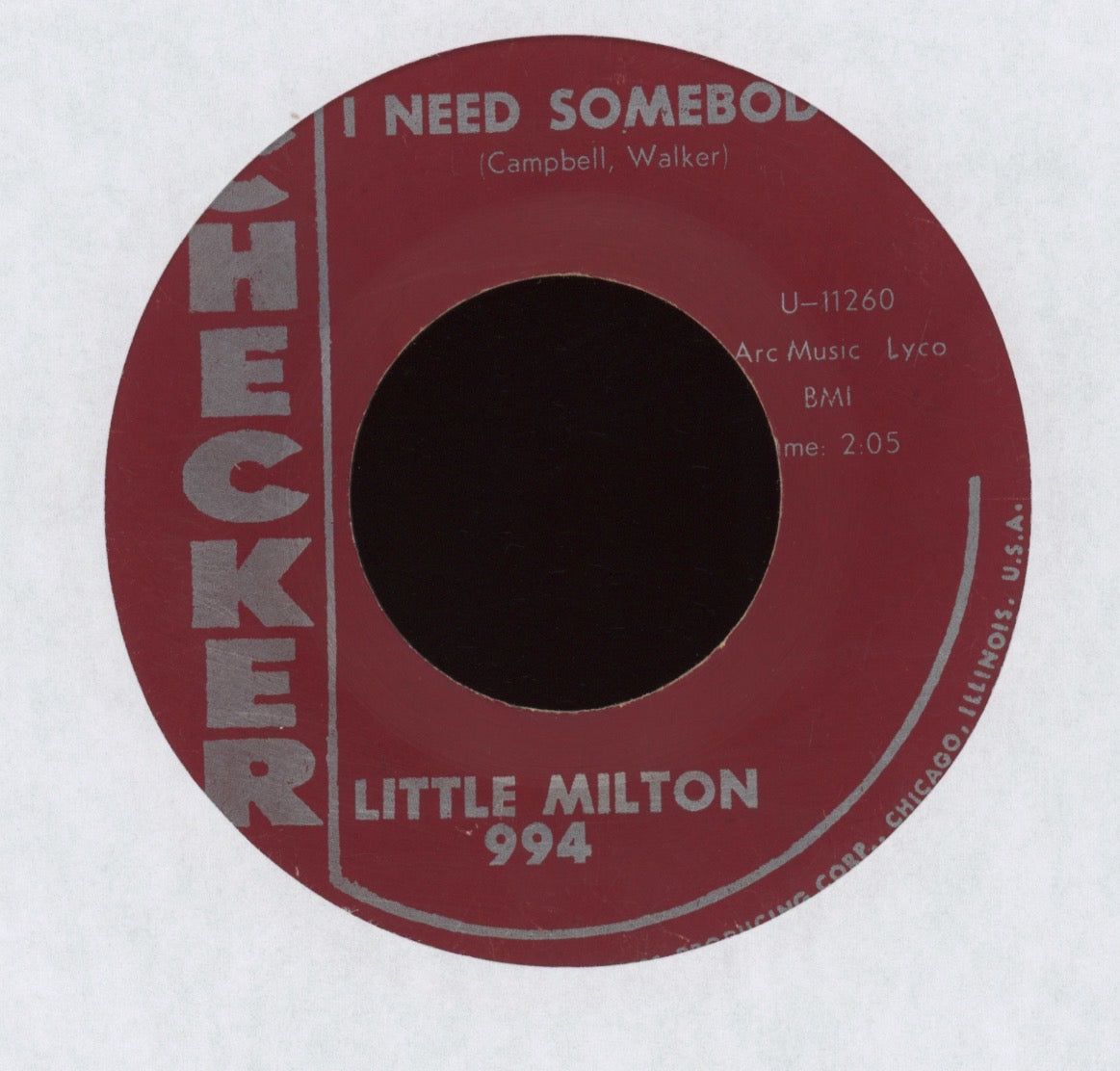 Little Milton - So Mean To Me on Checker R&B 45