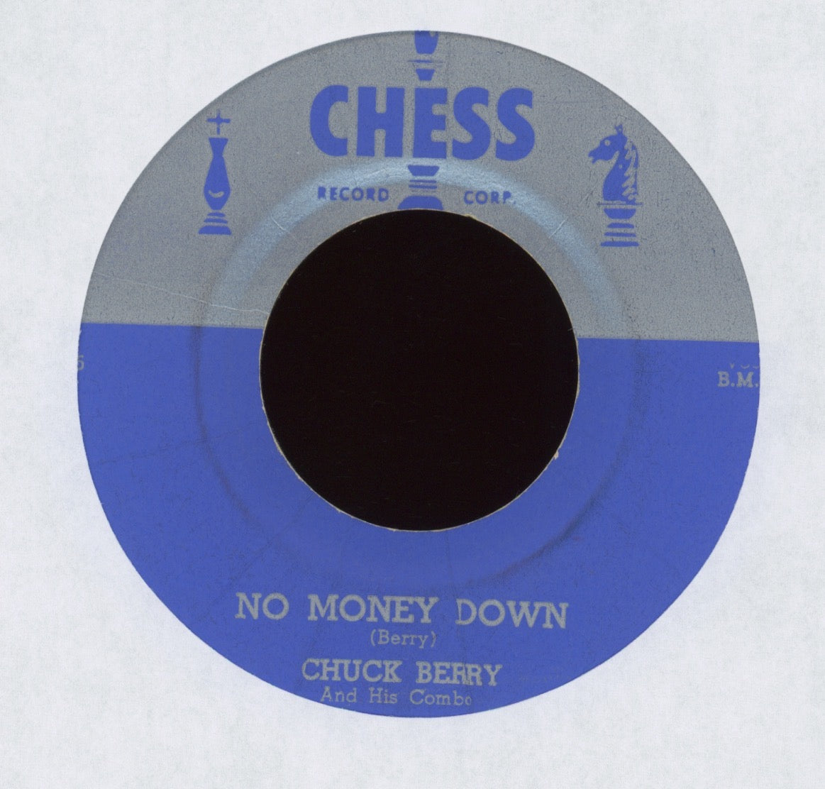Chuck Berry & His Combo - No Money Down / The Downbound Train on Chess Silver Top R&B 45