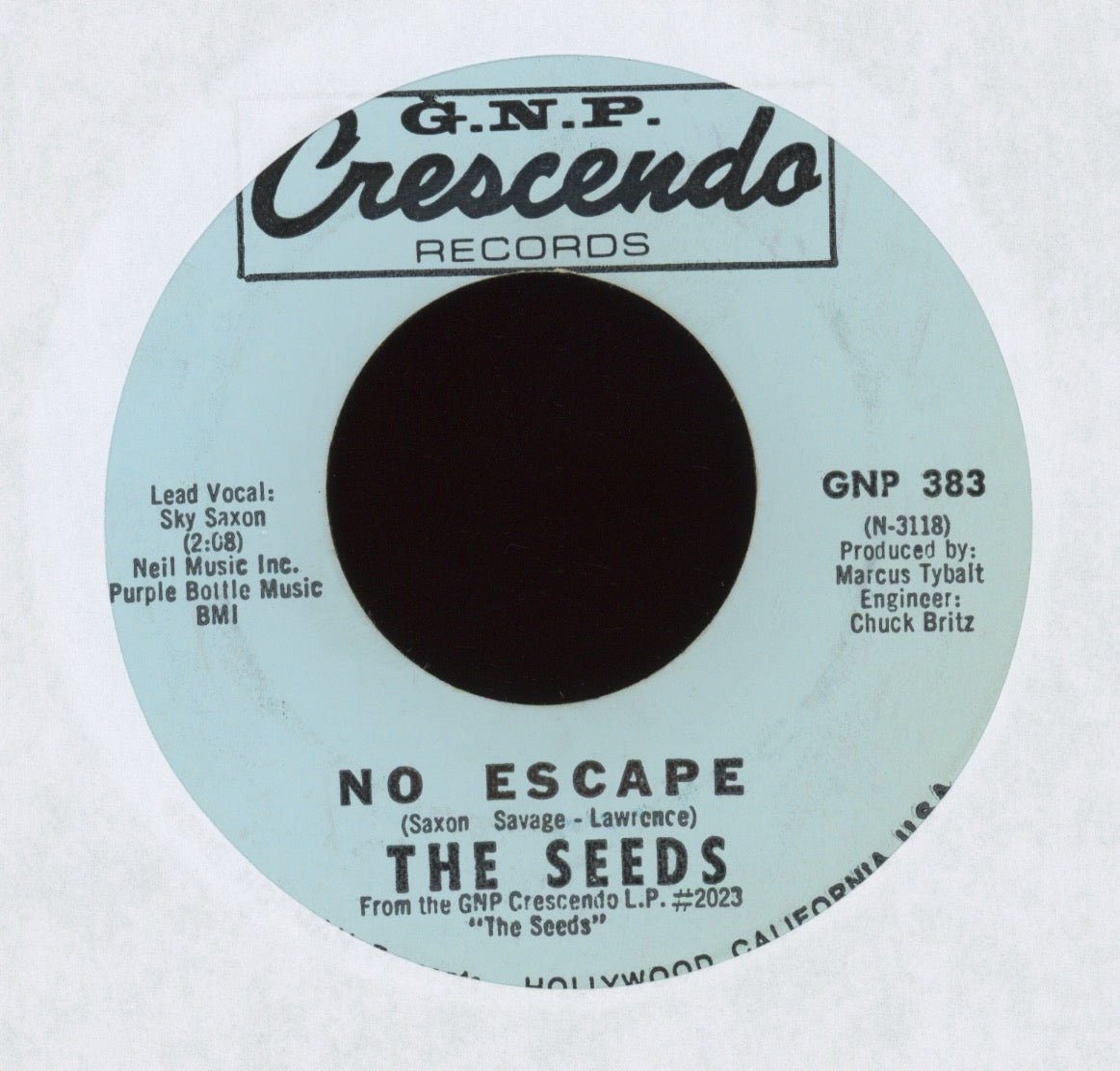 The Seeds - Mr. Farmer on G.N.P. Crescendo Garage 45