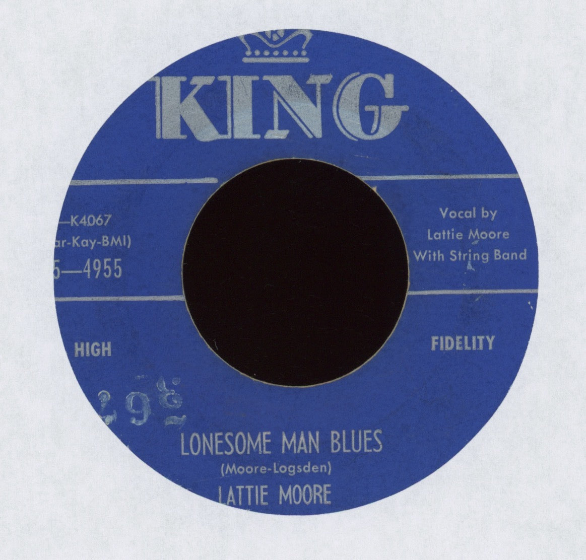 Lattie Moore - 100,000 Women Can't Be Wrong on King Country Bop 45