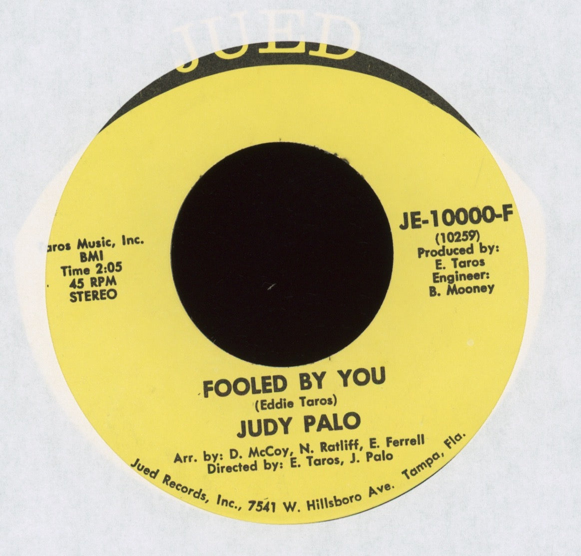 Judy Palo - Fooled By You on Jued Florida Surf 45
