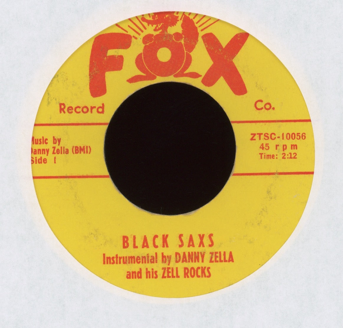 Danny Zella And His Zell Rocks - Wicked Ruby on Fox Rockabilly 45