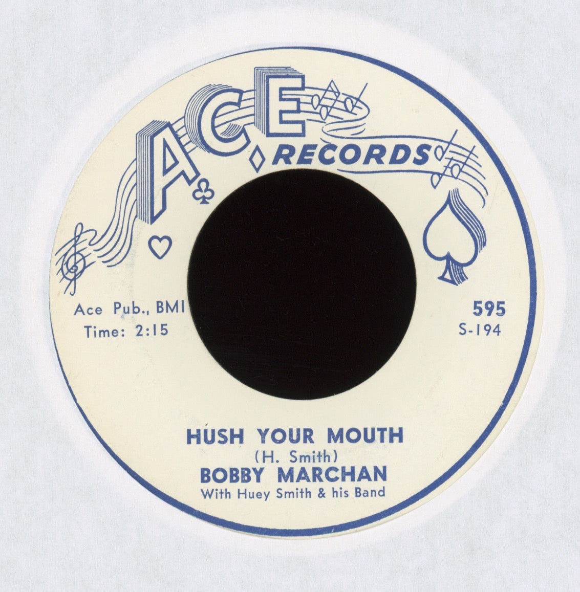 Bobby Marchan - Hush Your Mouth on Ace R&B Rocker 45