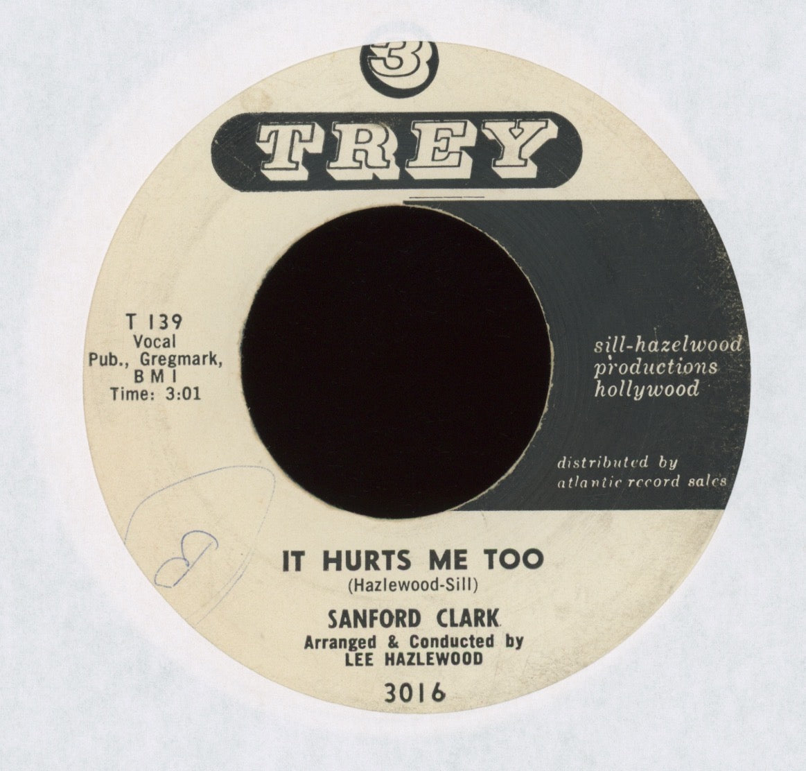 Sanford Clark - Guess It's Love on Trey Rockabilly 45