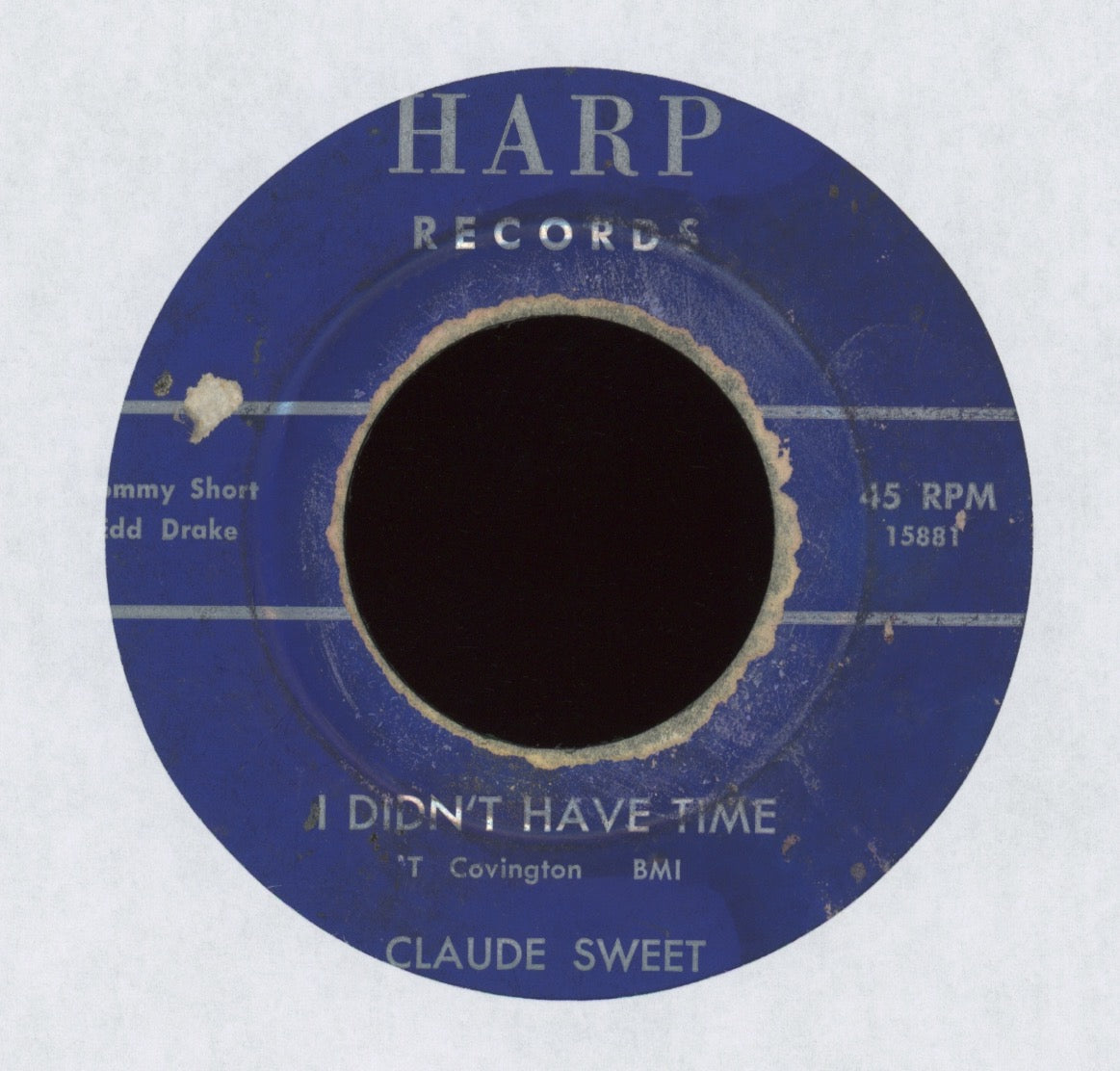 Claude Sweet - False Hearted Girl on Harp Rockabilly Bop 45