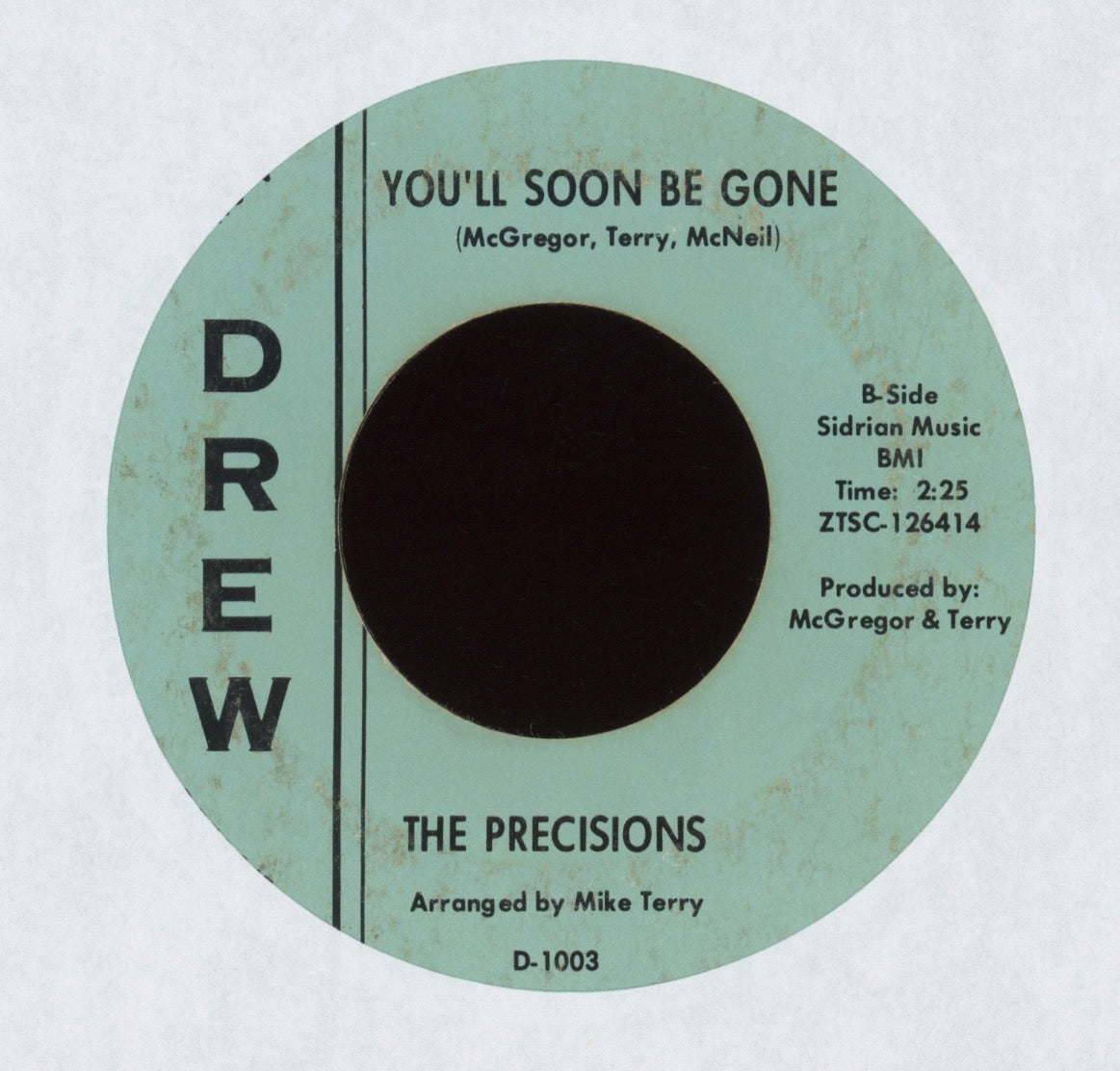 The Precisions - If This Is Love (I'd Rather Be Lonely) on Drew Northern Soul 45