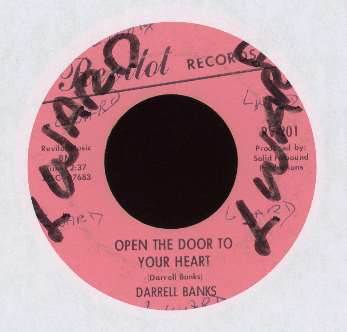 Darrell Banks - Open The Door To Your Heart on Revilot Northern Soul 45