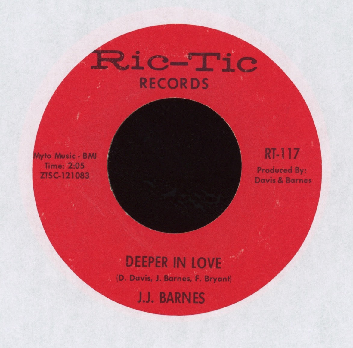 J. J. Barnes - Say It on Ric-Tic Northern Soul 45