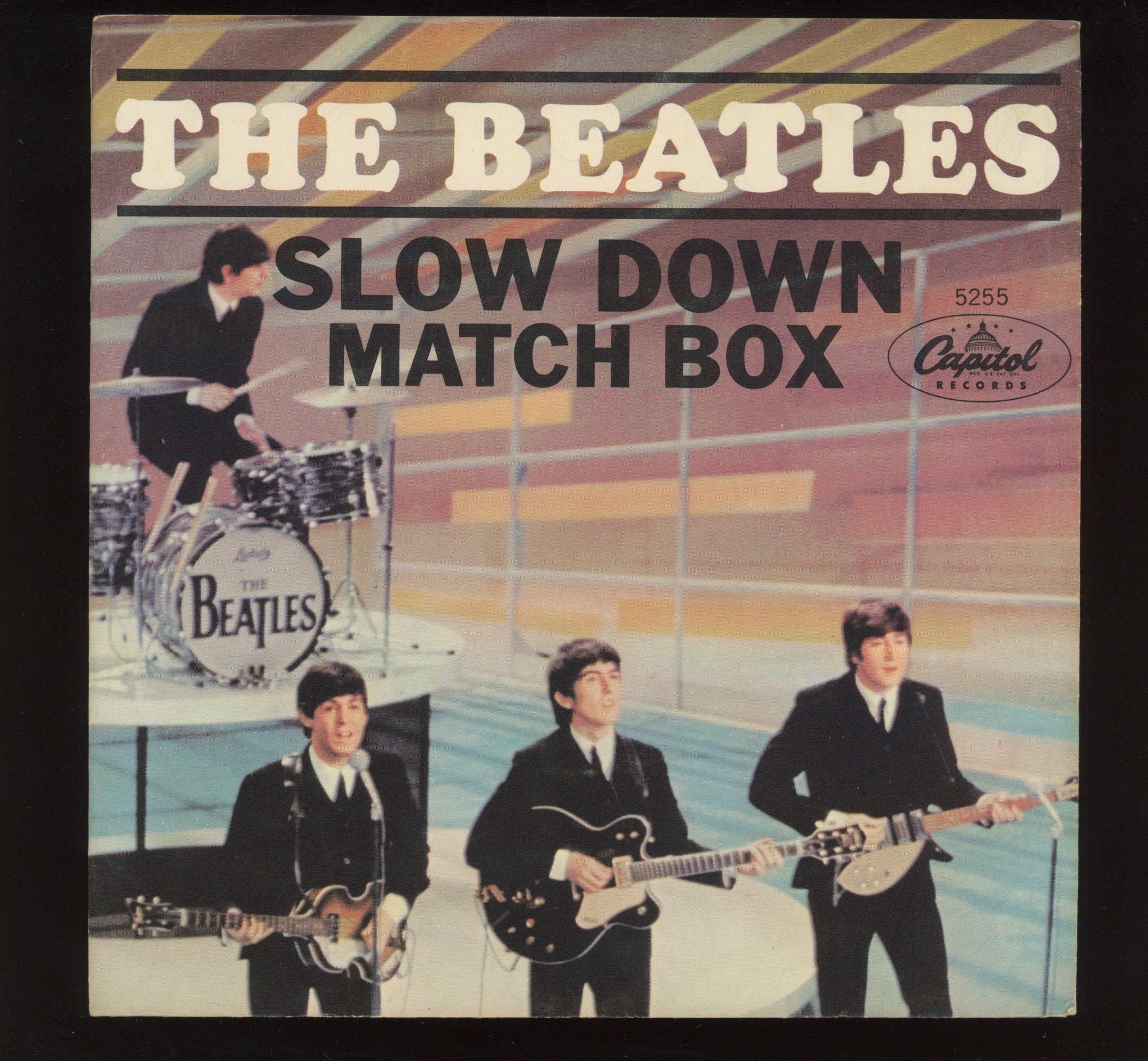 The Beatles - Matchbox / Slow Down on Capitol 45 With Picture Sleeve