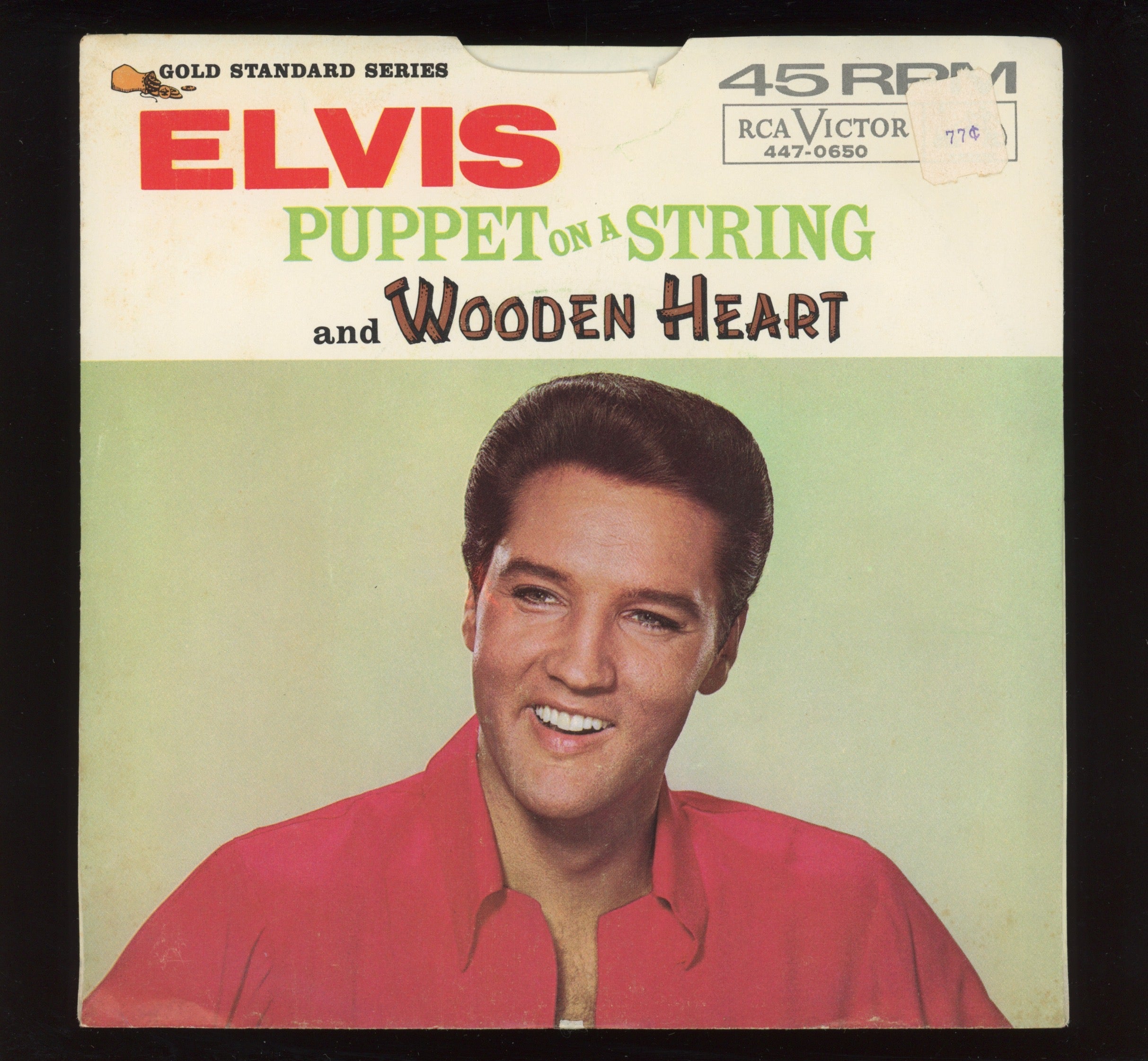 Elvis Presley - Puppet On A String / Wooden Heart on RCA 447-0650 Gold Standard 45 With Picture Sleeve