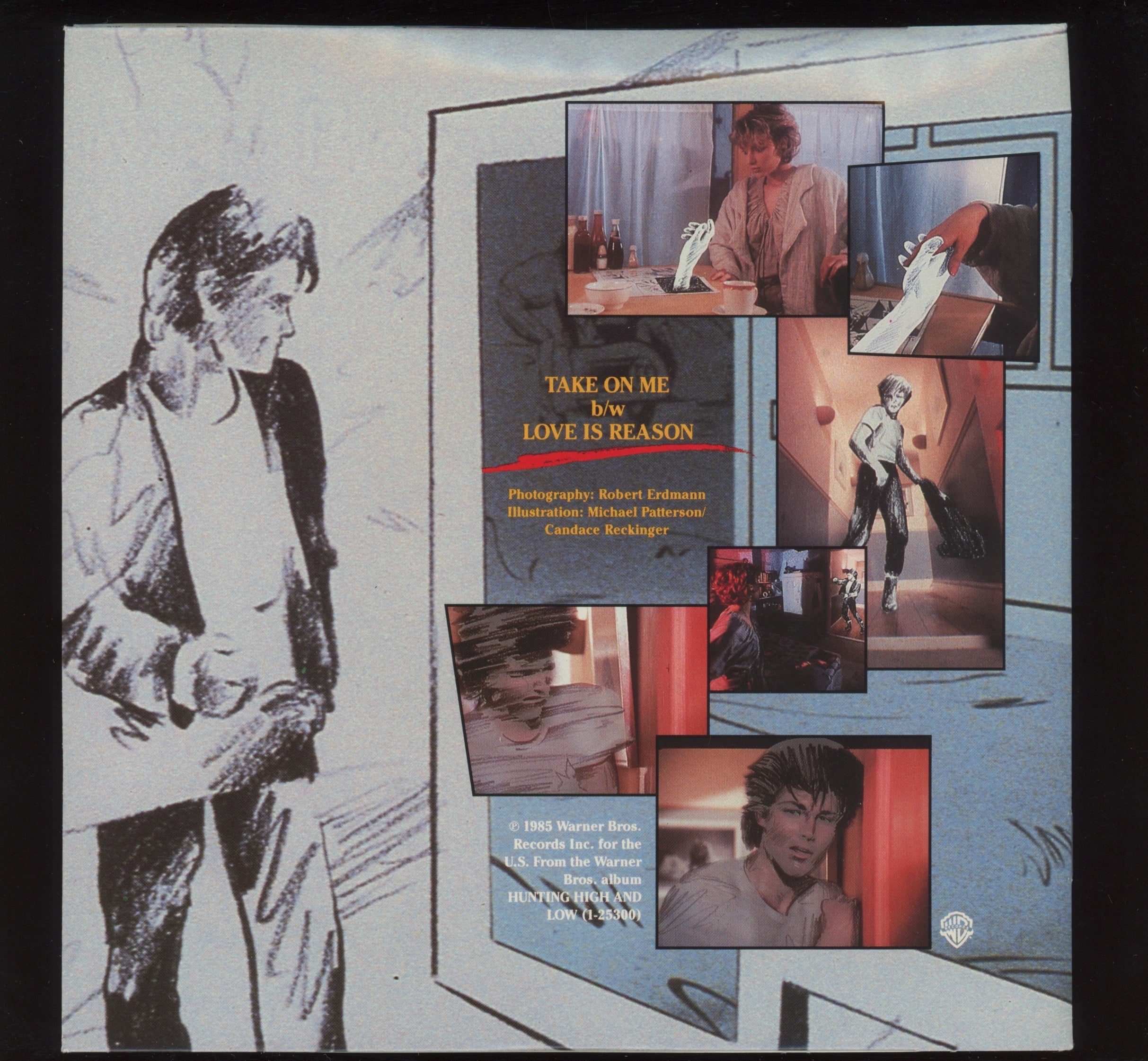 a-ha - Take On Me on WB Promo Pop Rock 45 With Picture Sleeve