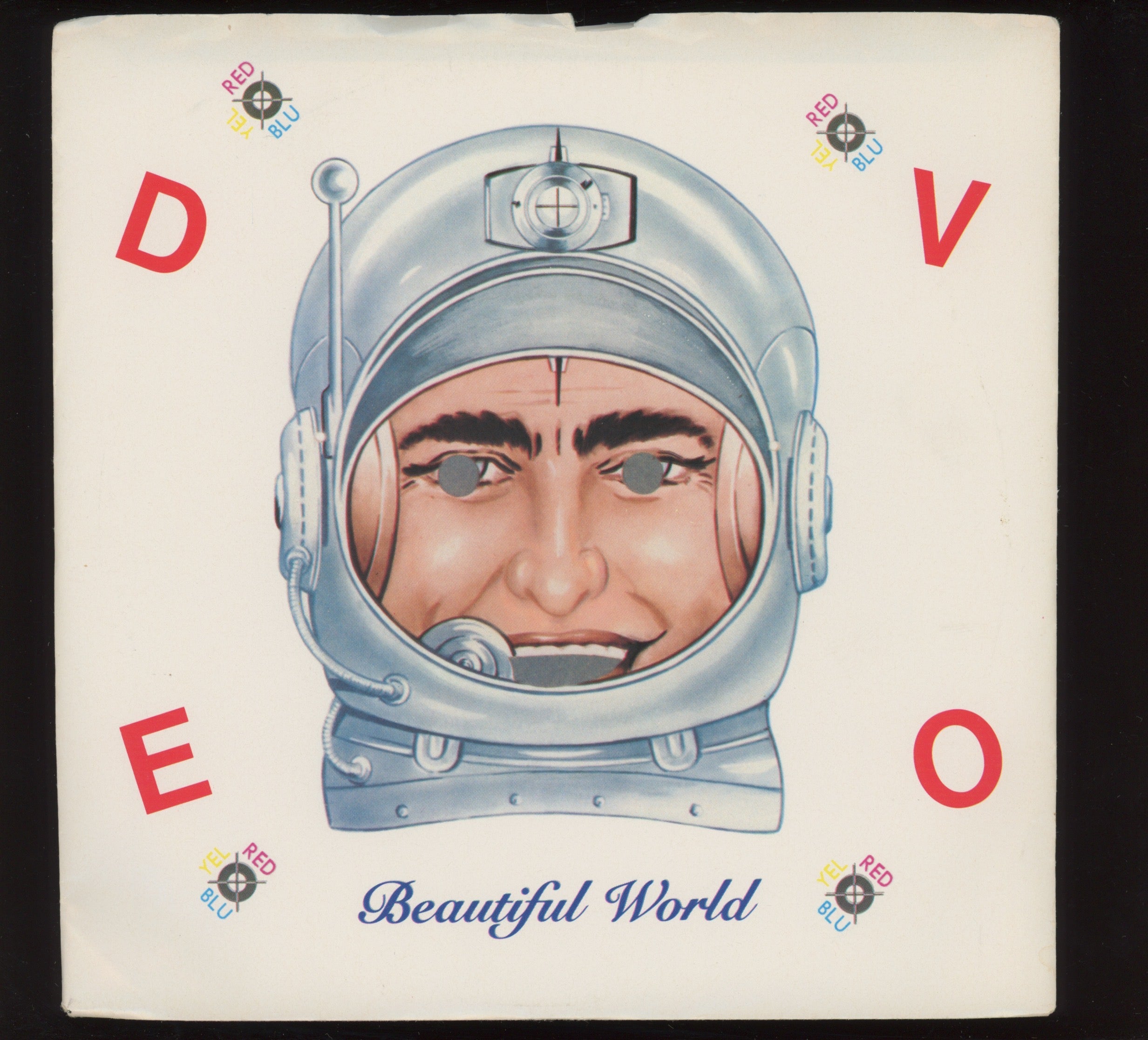 Devo - Beautiful World on WB Promo With Picture Sleeve