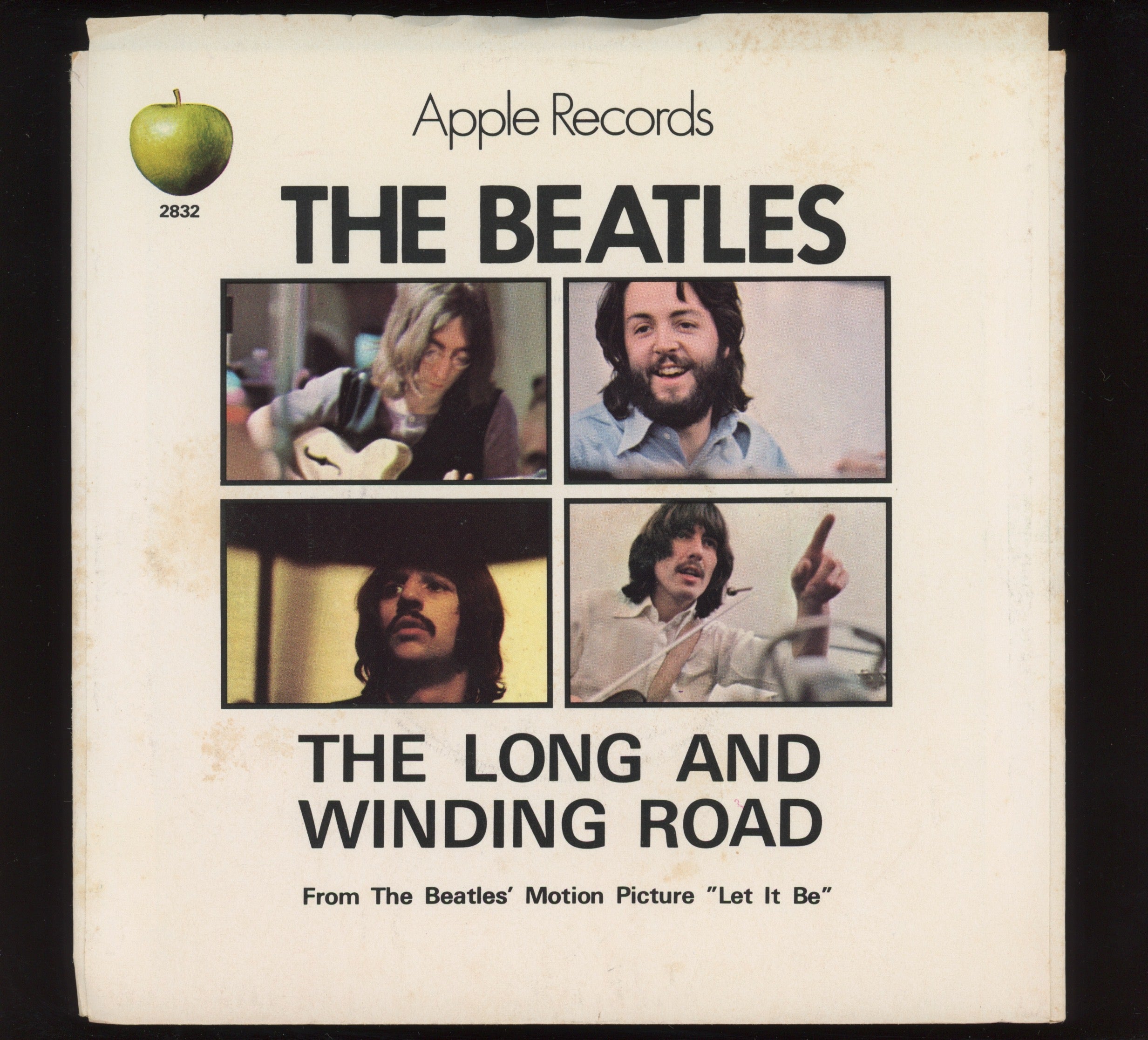 The Beatles - The Long And Winding Road on Apple 45 With Picture Sleeve