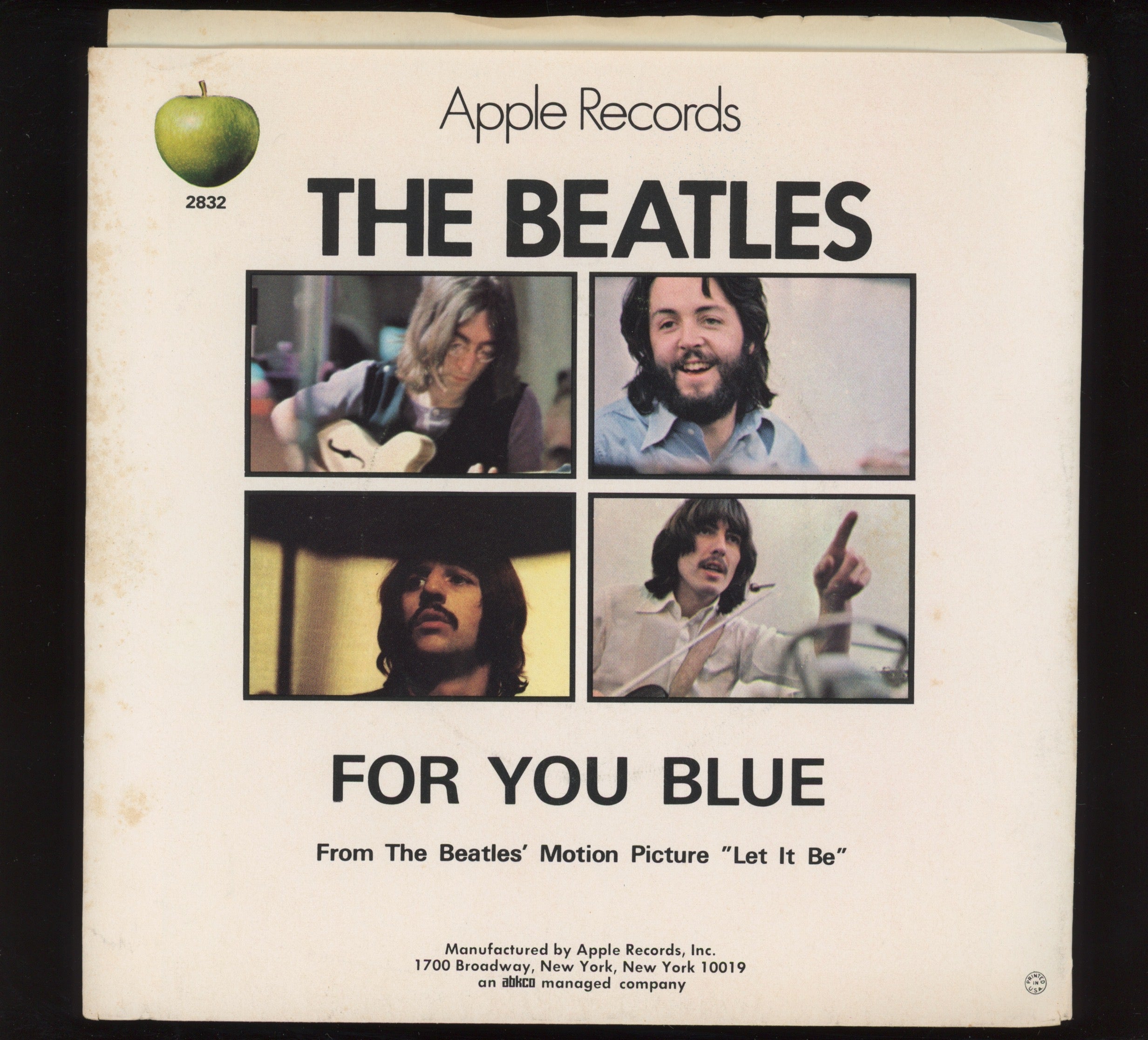 The Beatles - The Long And Winding Road on Apple 45 With Picture Sleeve