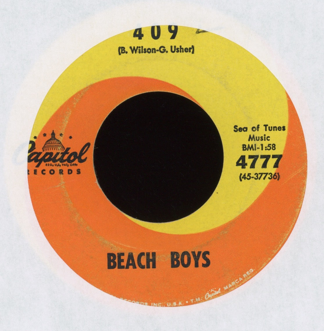 The Beach Boys - Surfin' Safari / 409 on Capitol 45 With Picture Sleeve
