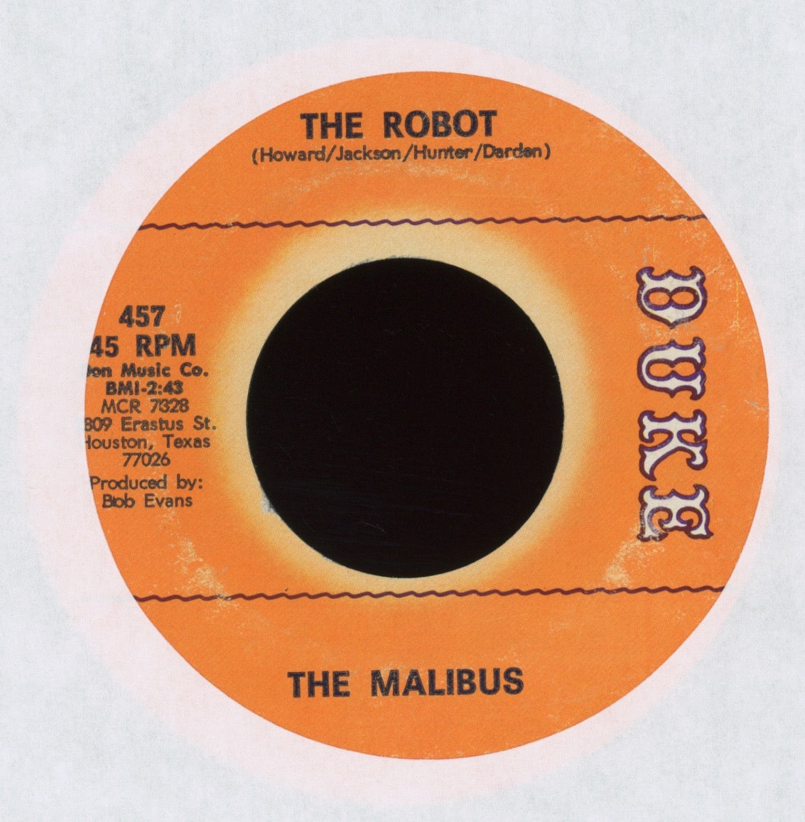 The Malibus - I Just Can't Stand It on Duke Northern Soul 45