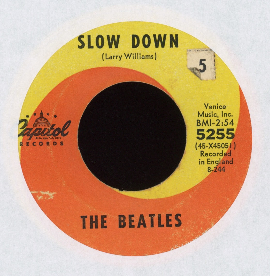The Beatles - Matchbox / Slow Down on Capitol 45 With Picture Sleeve