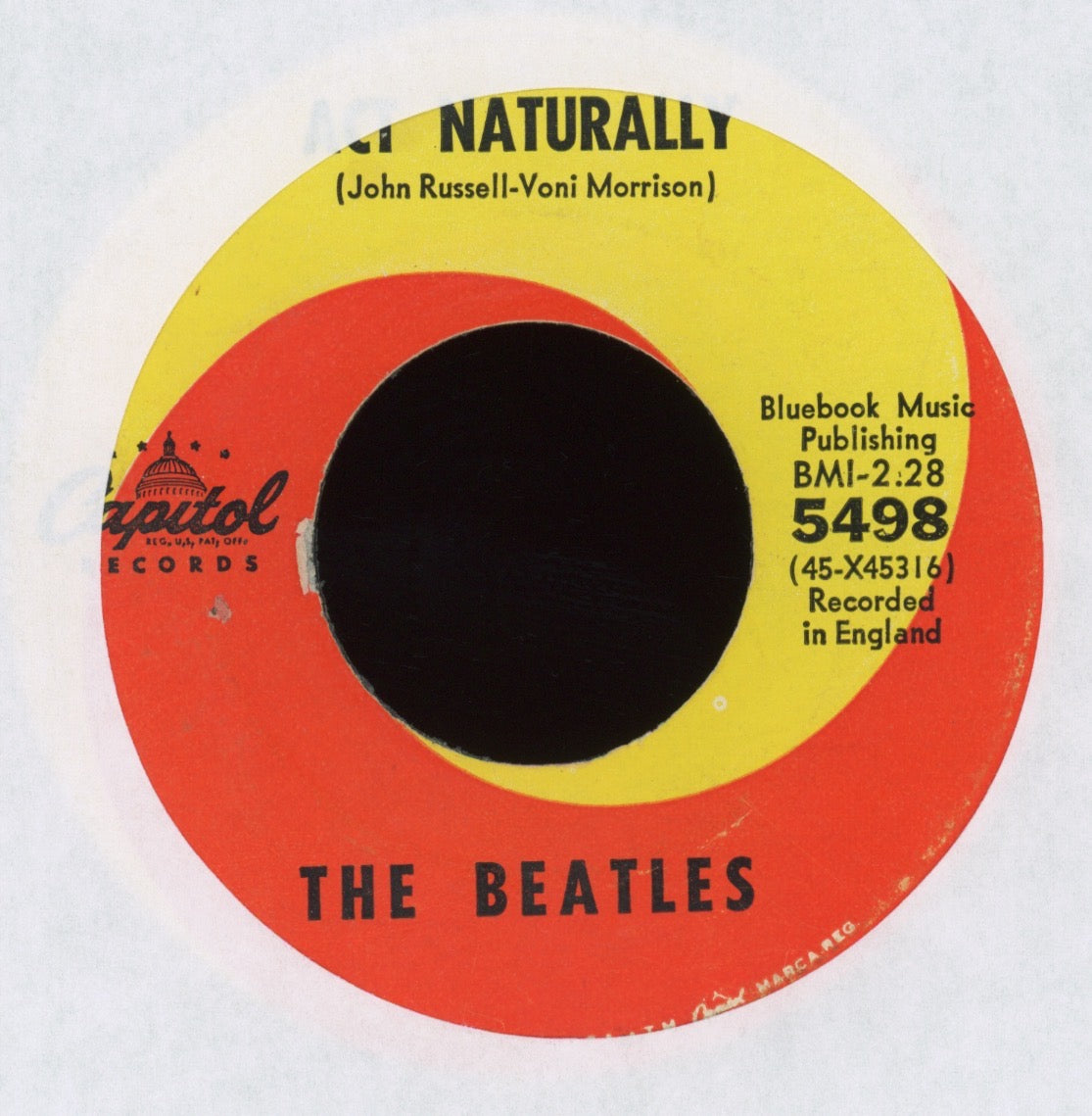 The Beatles - Yesterday on Capitol 45 With Picture Sleeve