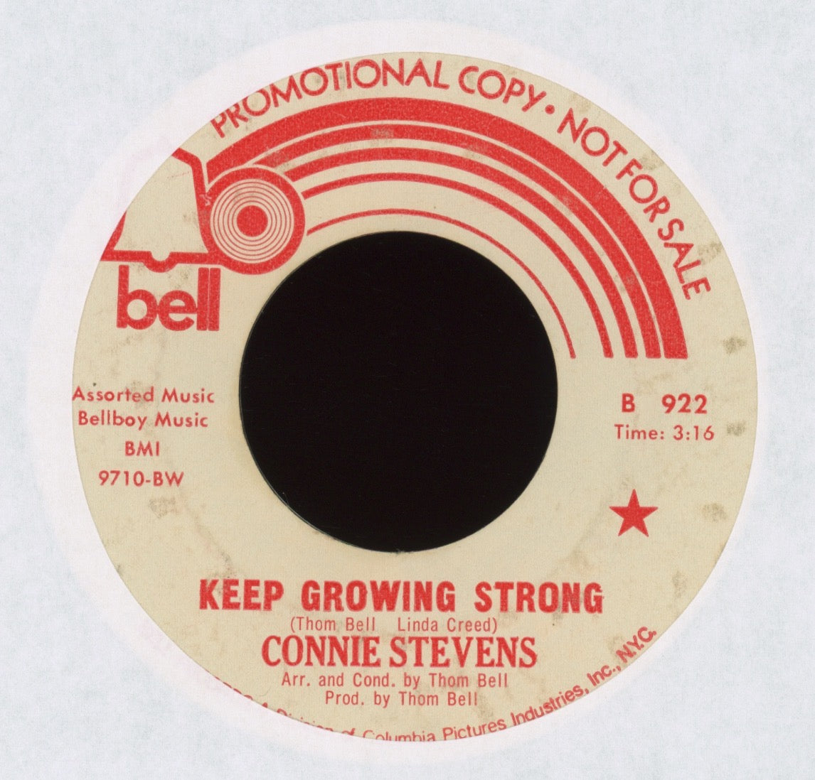 Connie Stevens - Tick-Tock on Bell Promo Northern Soul 45