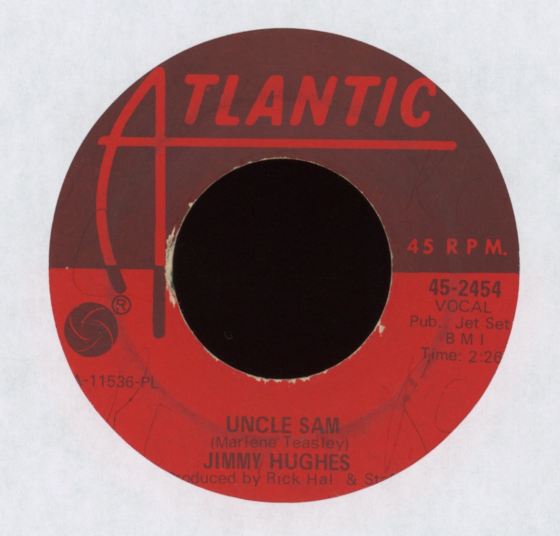 Jimmy Hughes - It Ain't What You Got on Atlantic R&B Mod Soul 45