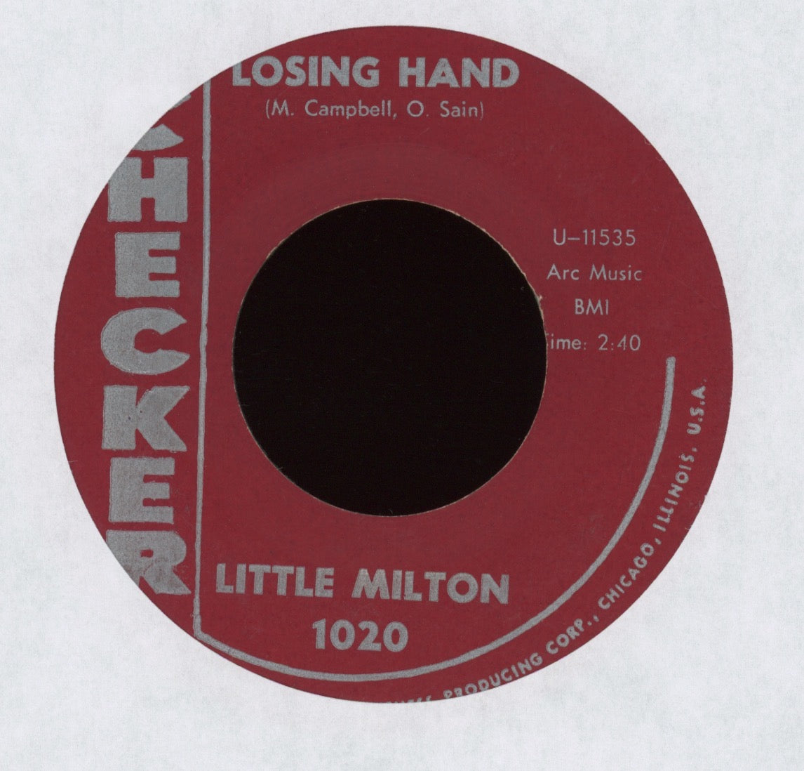 Little Milton - I Wonder Why on Checker R&B 45