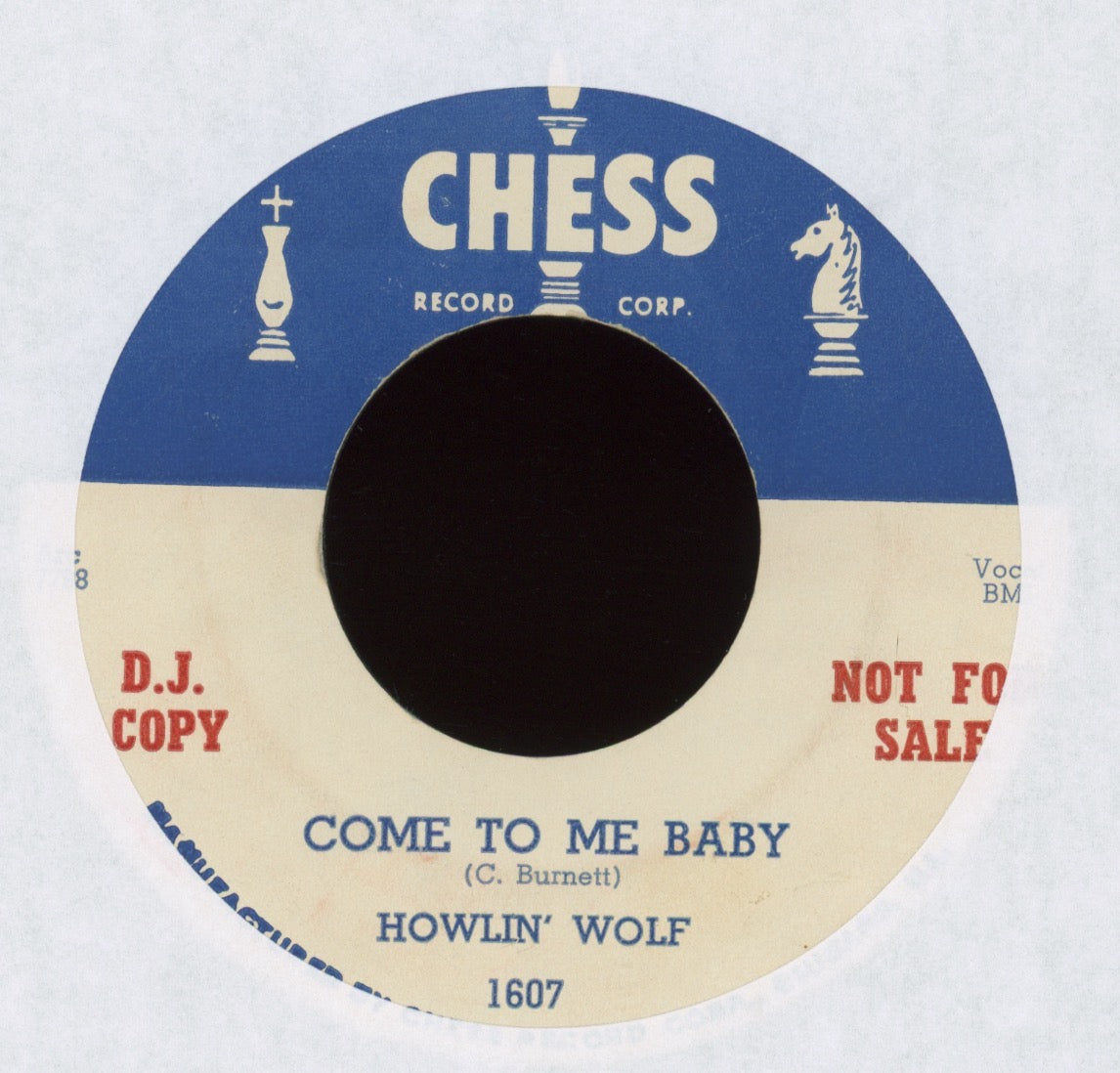 Howlin' Wolf - Come To Me Baby on Chess Rare Promo Blues 45