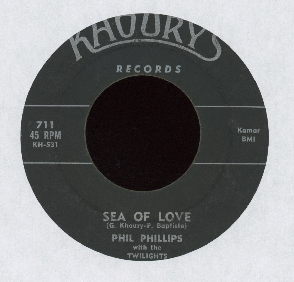 Phil Phillips With The Twilights - Sea Of Love on Khoury's Teen 45