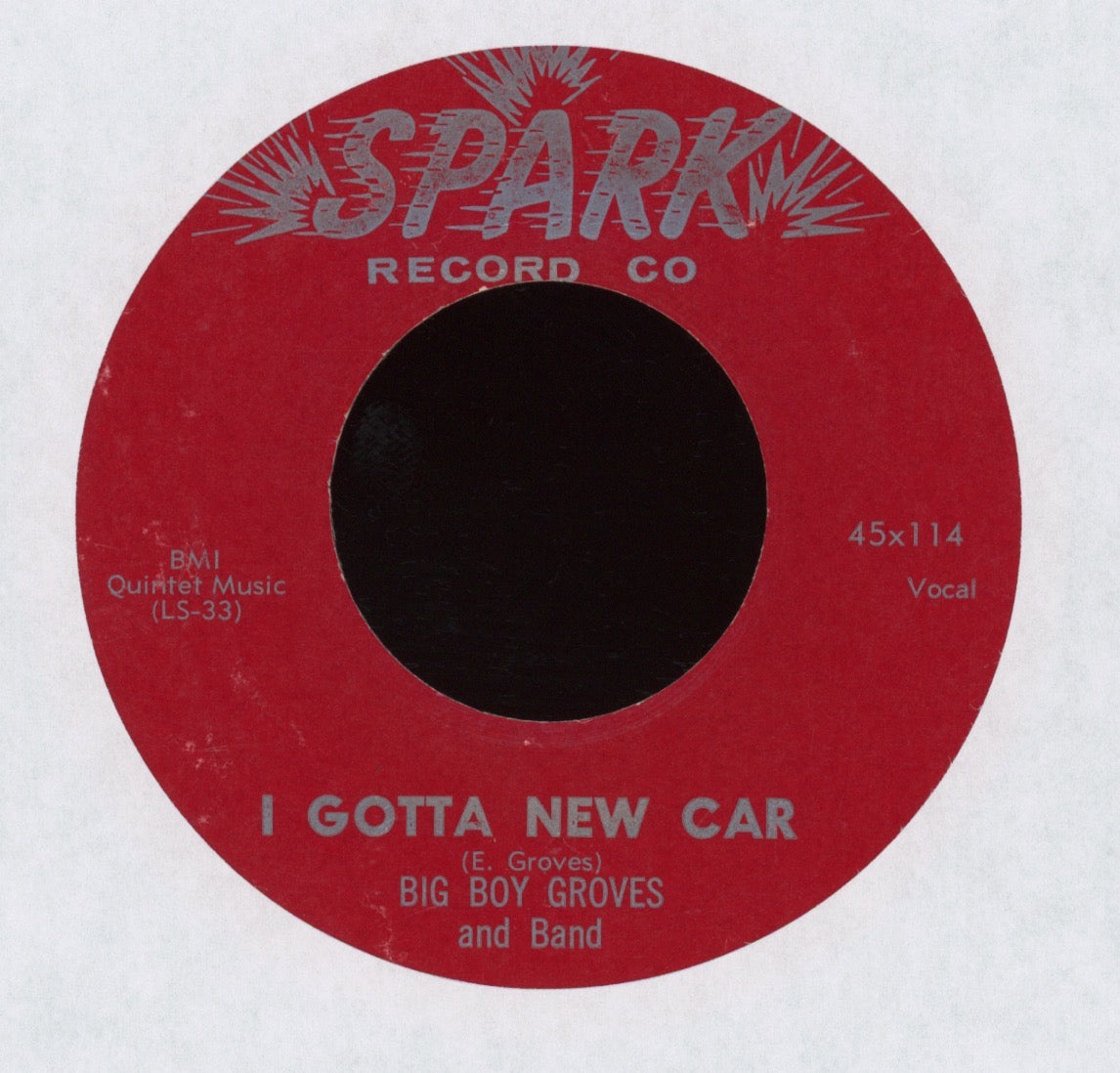 Big Boy Groves & Band - I Gotta New Car on Spark