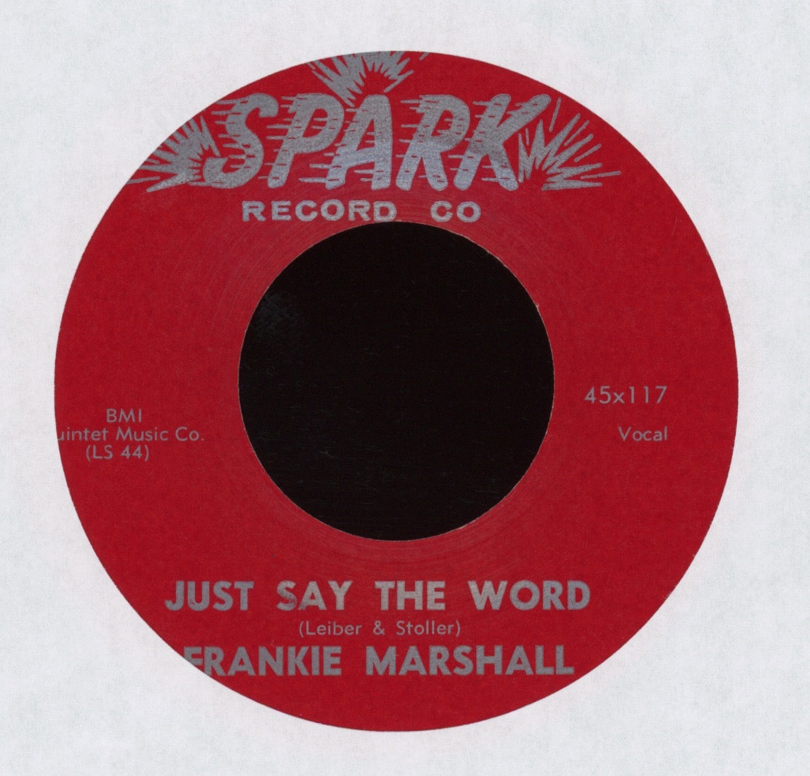 Frankie Marshall - Just Say The Word on Spark R&B 45