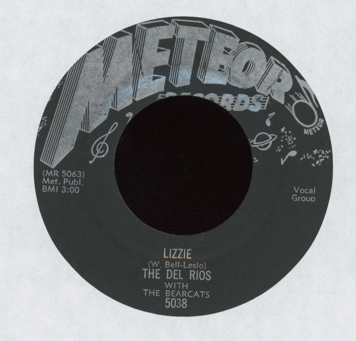The Del-Rios With The Bearcats - Alone On A Rainy Nite on Meteor R&B Doo Wop 45
