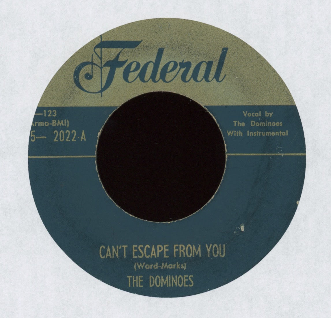 The Dominoes - Sixty Minute Man on Federal Gold Top R&B Doo Wop 45