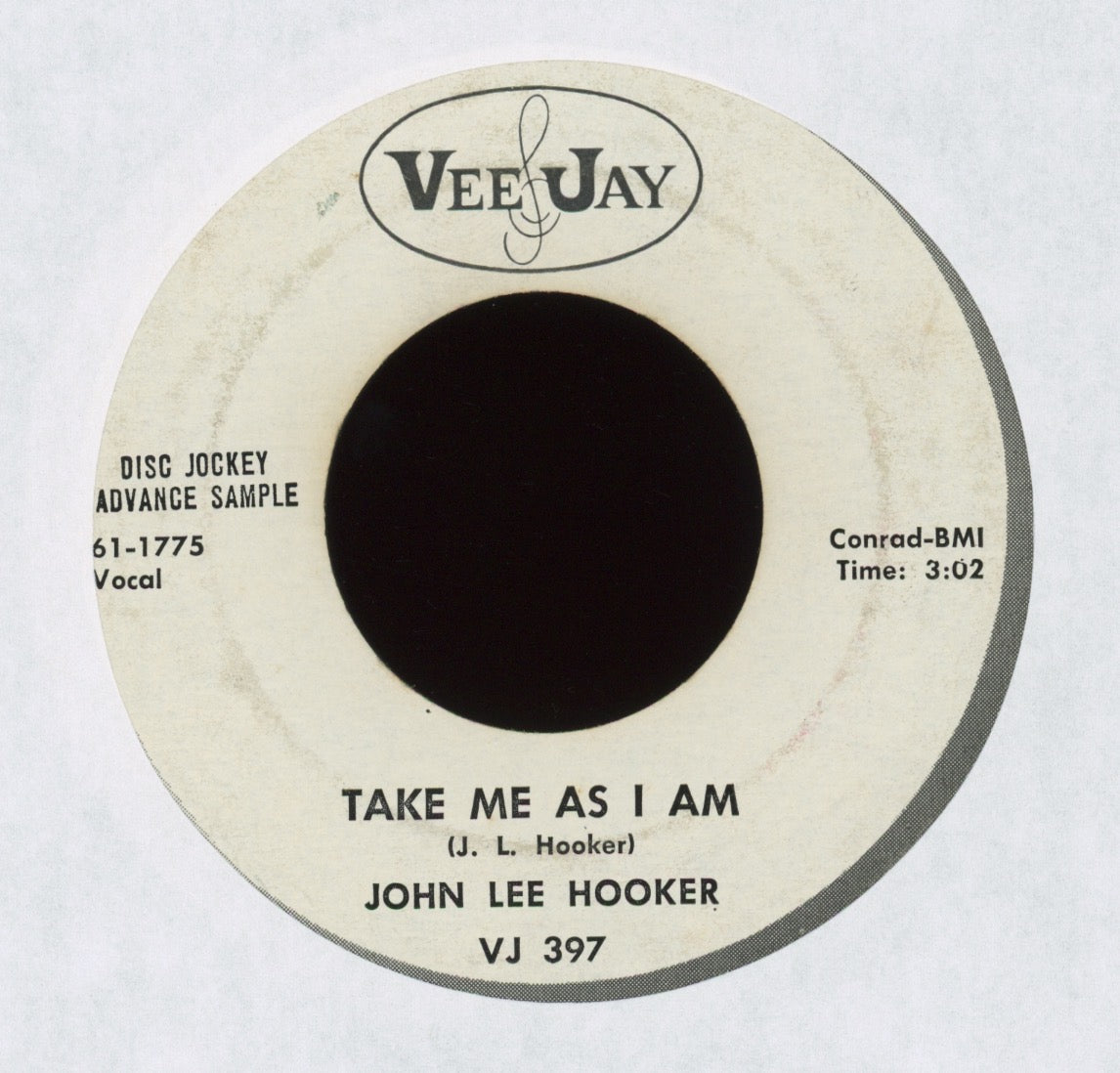 John Lee Hooker - Want Ad Blues on Vee Jay Promo Blues 45