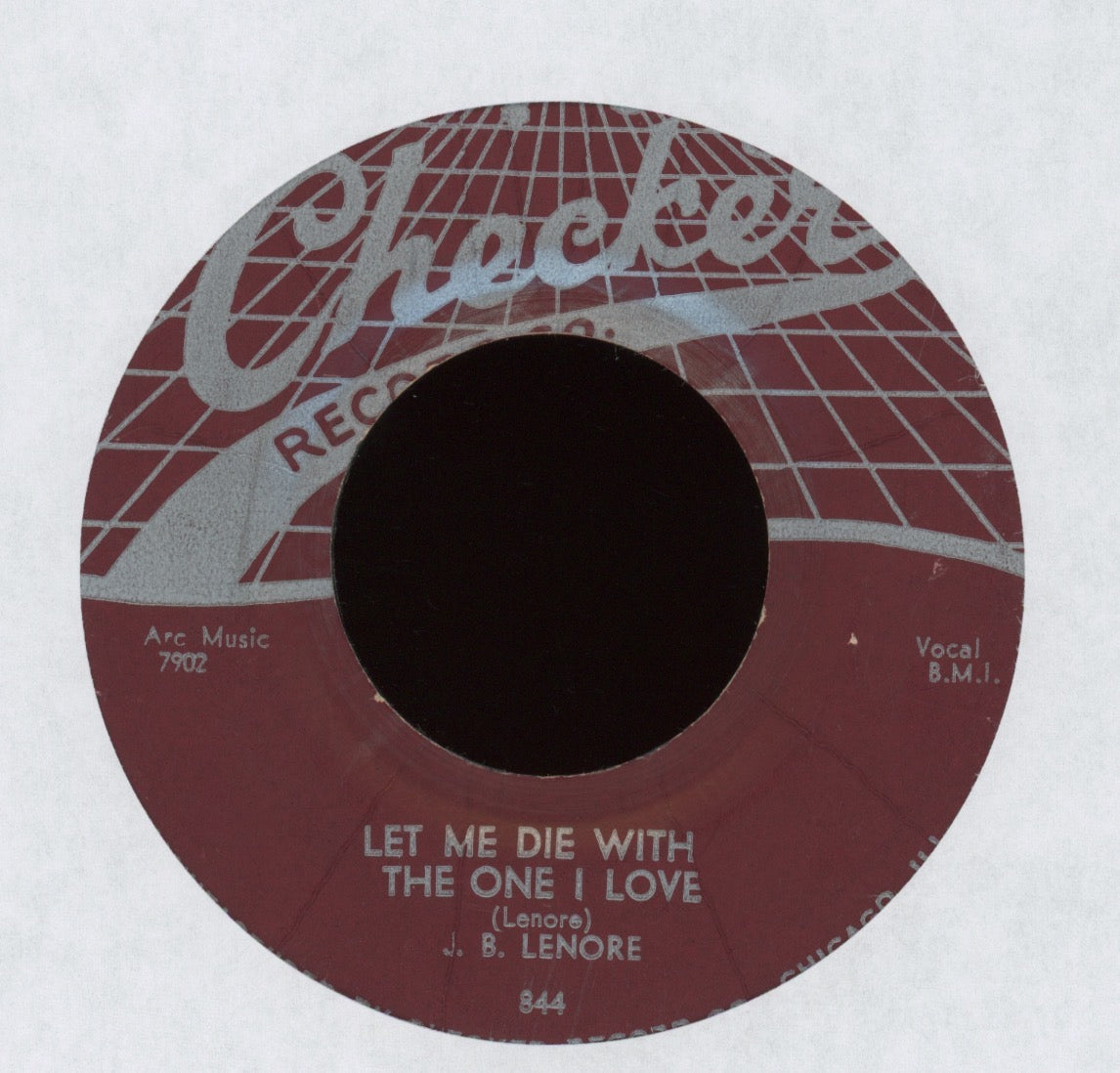 J.B. Lenoir - Let Me Die With The One I Love on Checker R&B Blues 45