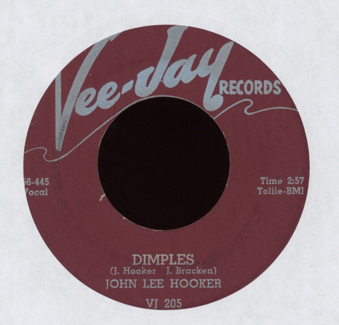 John Lee Hooker - Dimples on Vee Jay Blues 45