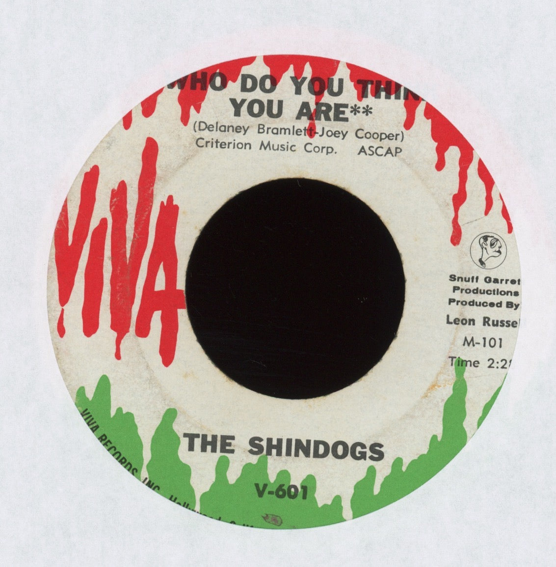 The Shindogs - Who Do You Think You Are on Viva Garage 45