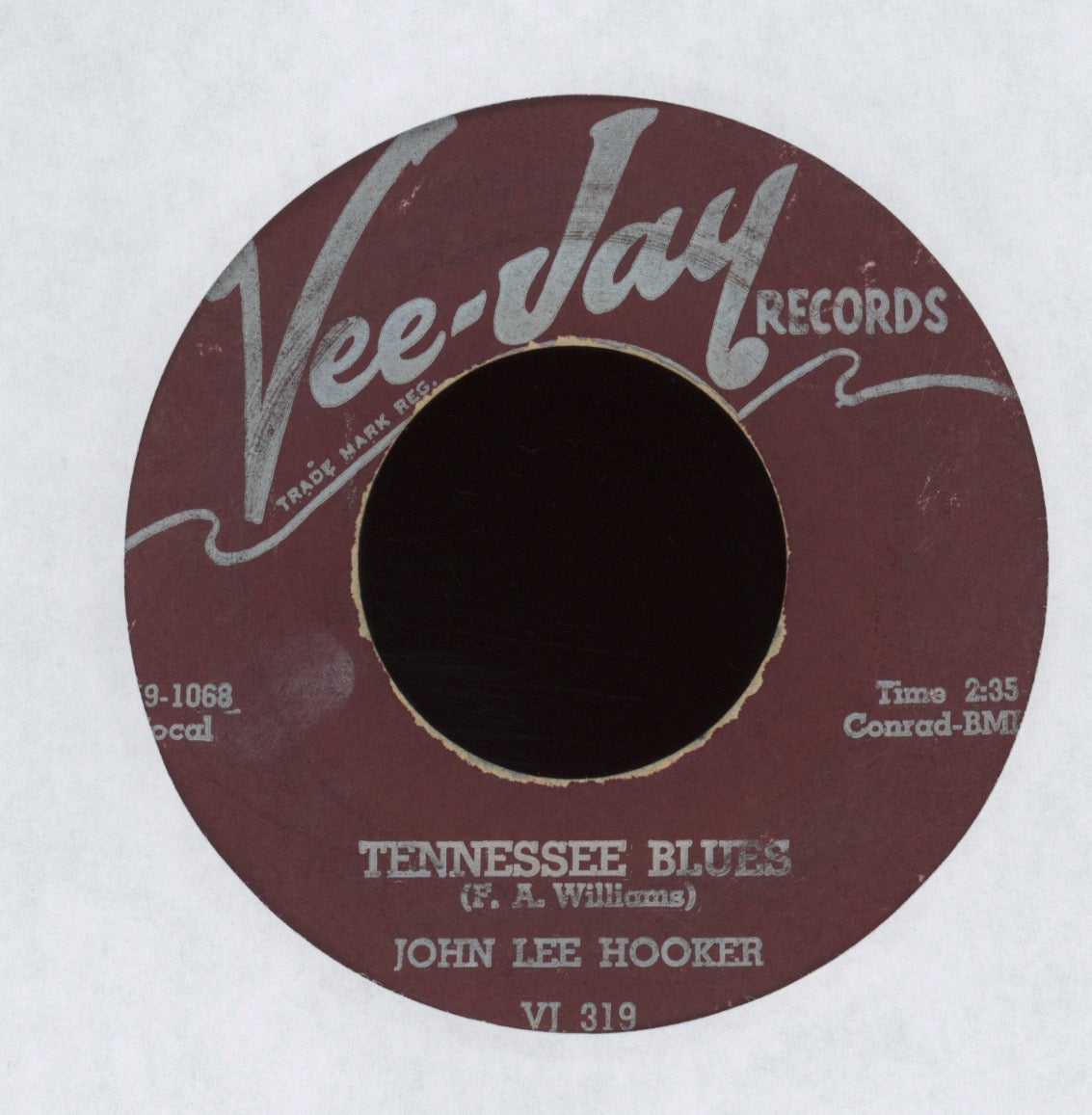 John Lee Hooker - Boogie Chillun on Vee Jay Blues 45