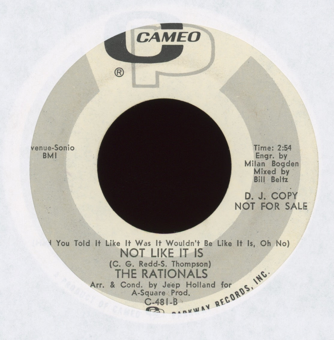 The Rationals - Leavin' Here on Cameo Parkway Promo