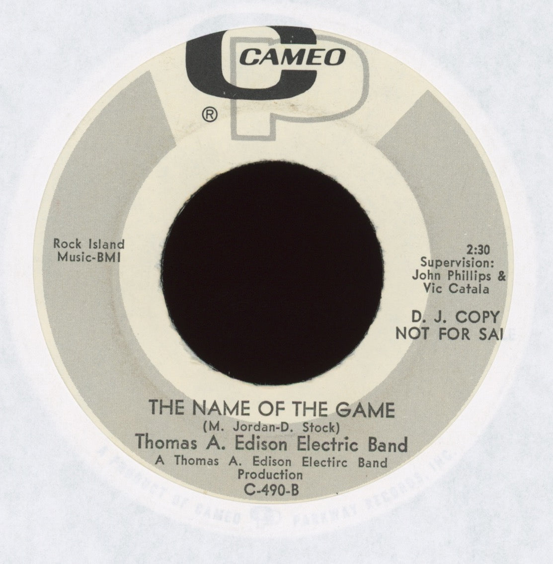 Thomas A. Edison Electric Band - The Name Of The Game on Cameo Promo