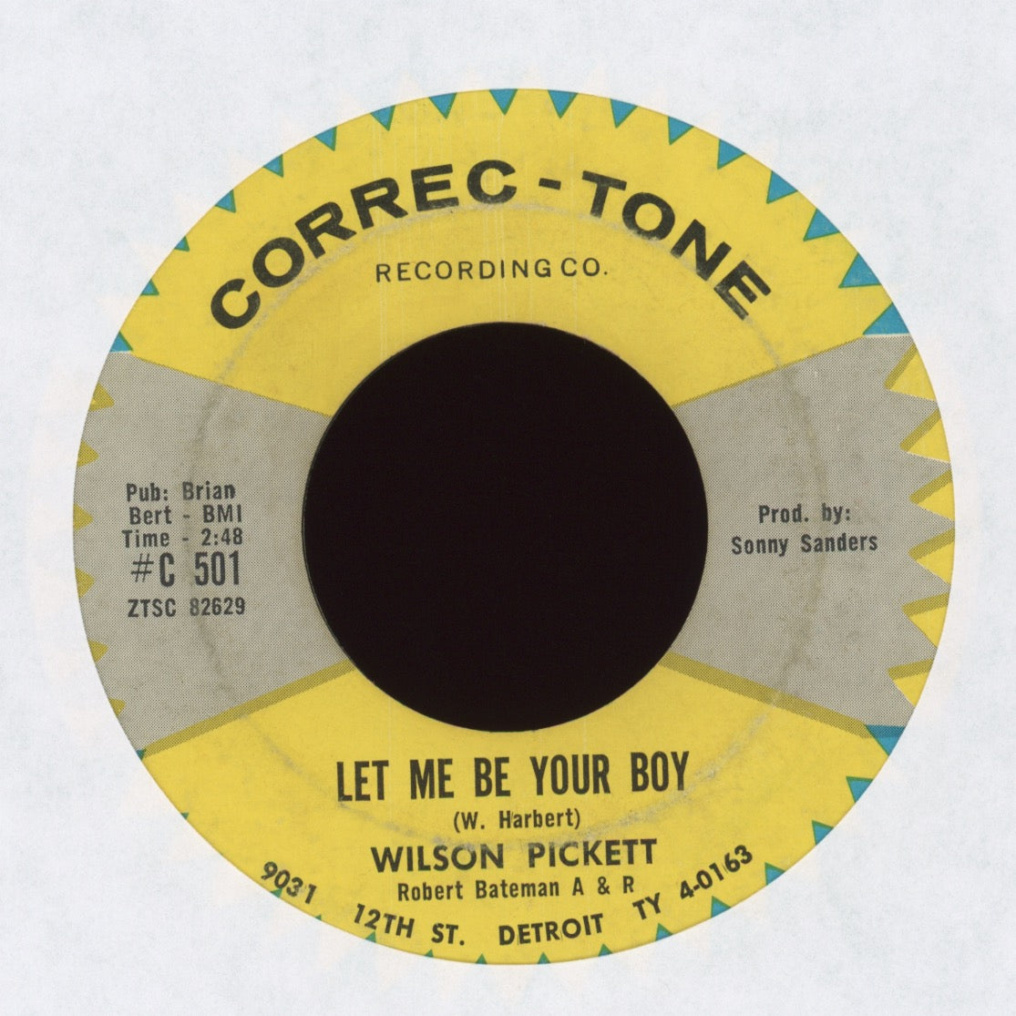 Wilson Pickett - Let Me Be Your Boy on Correc-Tone